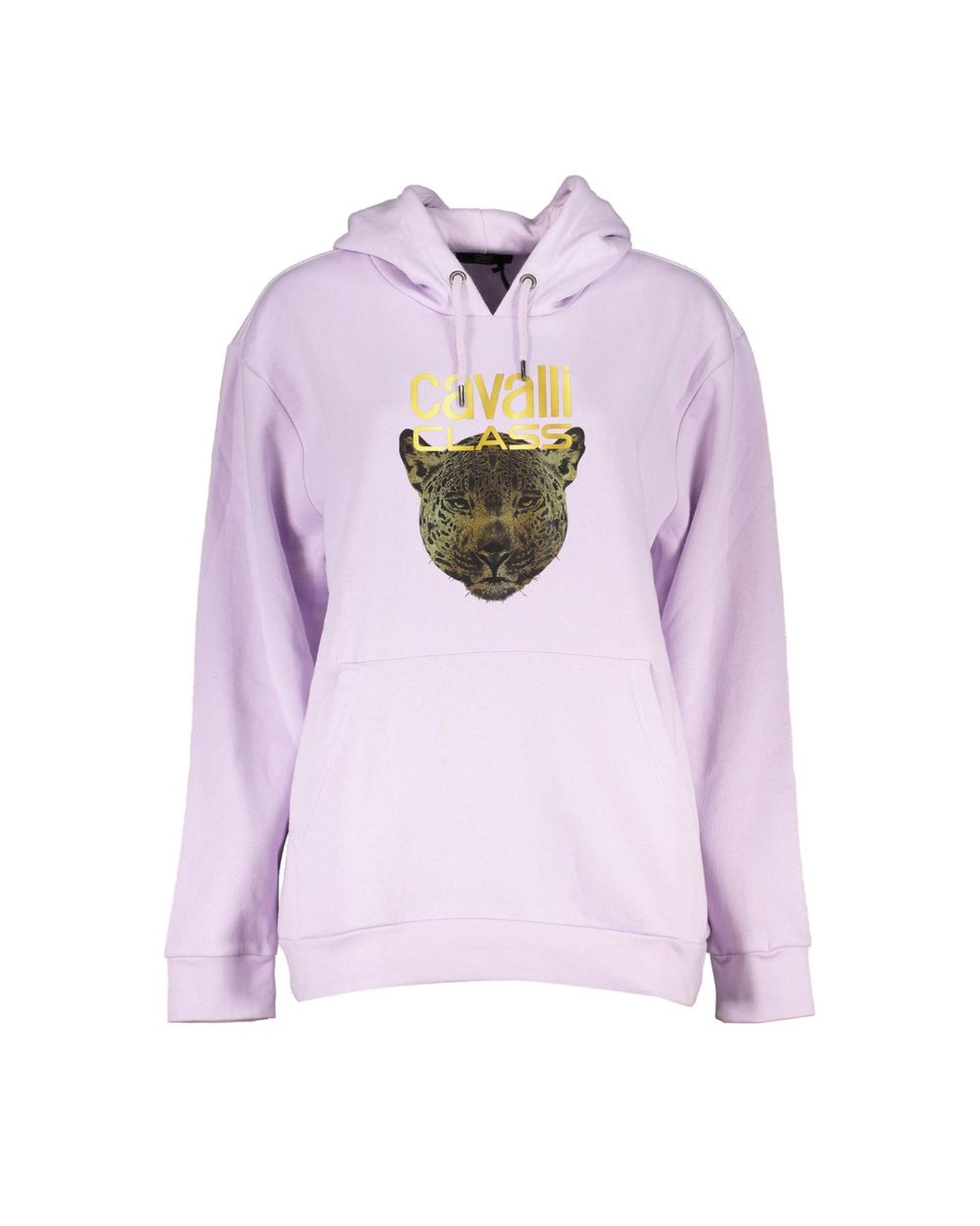 V539-CA-28862-L-202506161212-00 Cavalli Class Women's Purple Cotton Sweater - L - Image 1