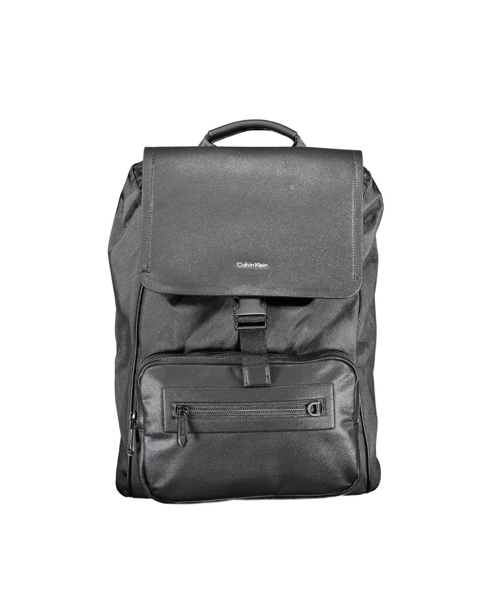 V539-CA-28909-202506161225-00 Calvin Klein Men's Black Polyester Backpack - One Size - Image 1