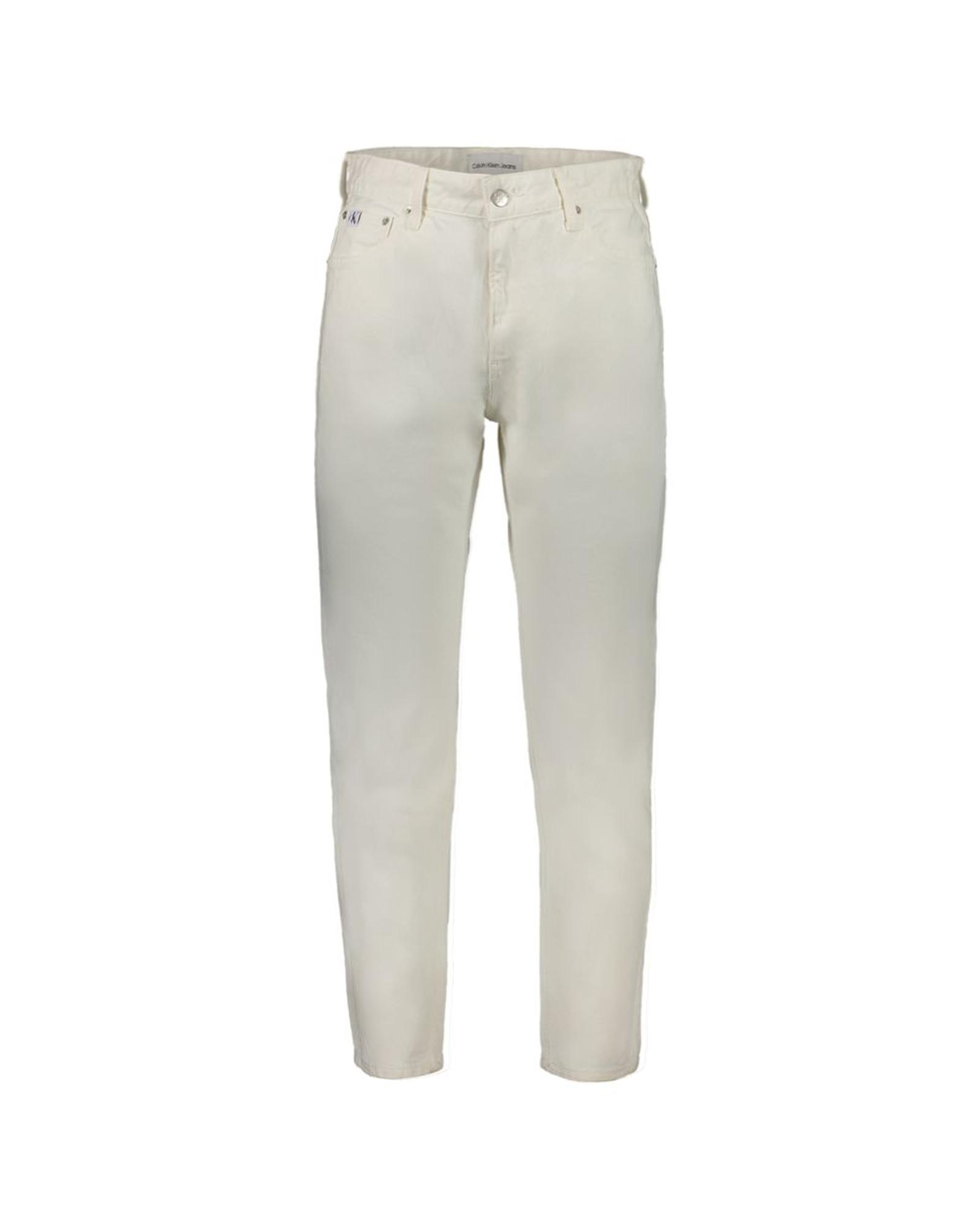 V539-CA-29542-W32-202506161242-00 Calvin Klein Men's White Cotton Jeans & Pant - W32 US - Image 1