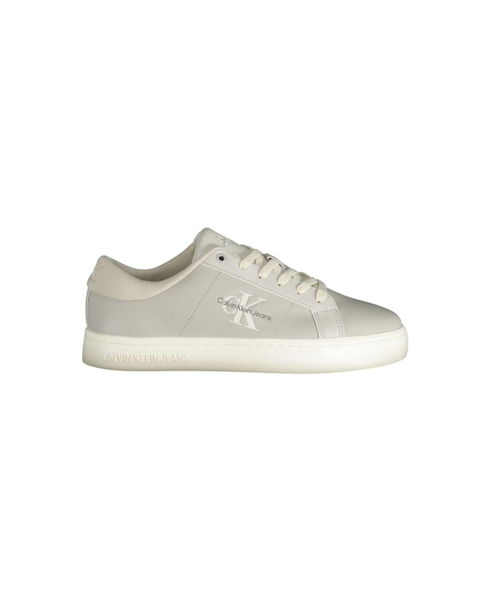 V539-CA-31513-EU42US9-202506161250-00 Calvin Klein Men's Gray Leather Sneaker - 42 EU - Image 1