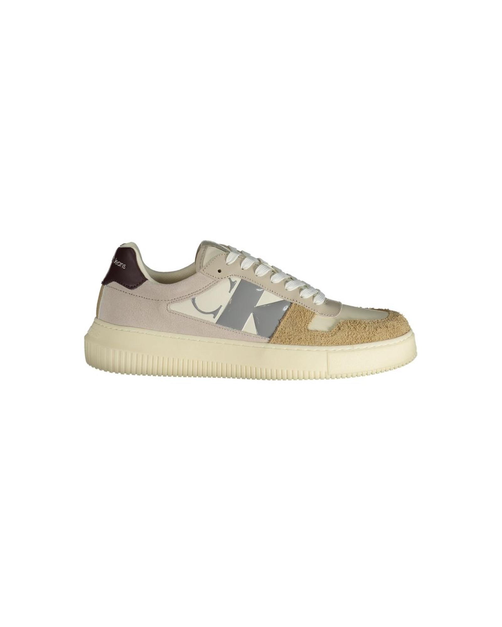 V539-CA-31559-EU41US8-202506161253-00 Calvin Klein Men's Beige Polyester Sneaker - 41 EU - Image 1