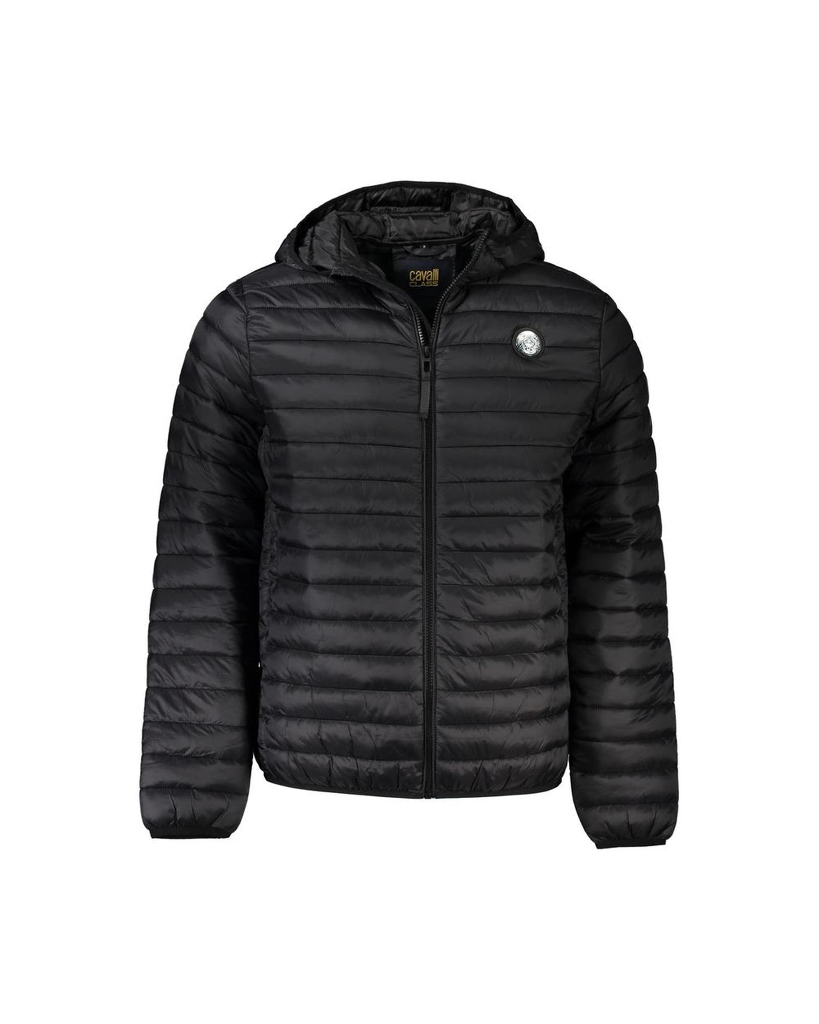 V539-CA-31901-S-202506161310-00 Cavalli Class Men's Black Polyamide Jacket - S - Image 1