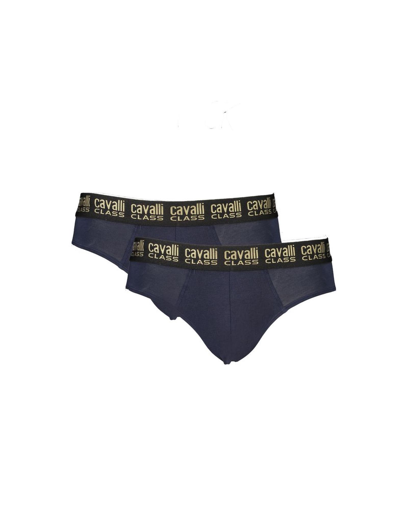 V539-CA-32607-XXL-202506161022-00 Cavalli Class Men's Blue Cotton Underwear - 2XL - Image 1