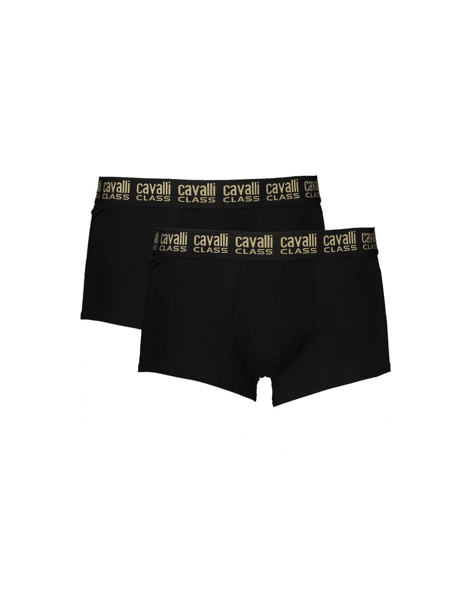 V539-CA-32608-S-202506161025-00 Cavalli Class Men's Black Cotton Underwear - S - Image 1