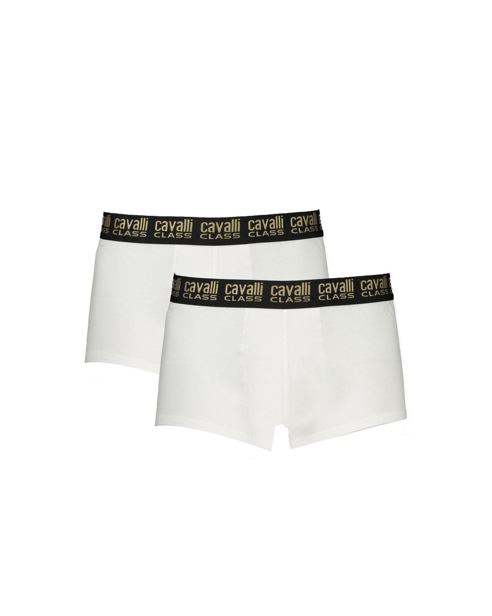 V539-CA-32609-L-202506161026-00 Cavalli Class Men's White Cotton Underwear - L - Image 1