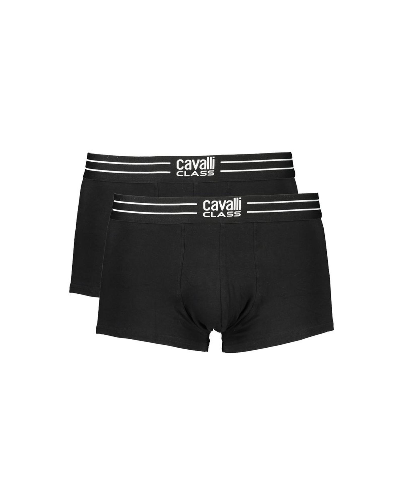 V539-CA-32611-XL-202506161030-00 Cavalli Class Men's Black Cotton Underwear - XL - Image 1