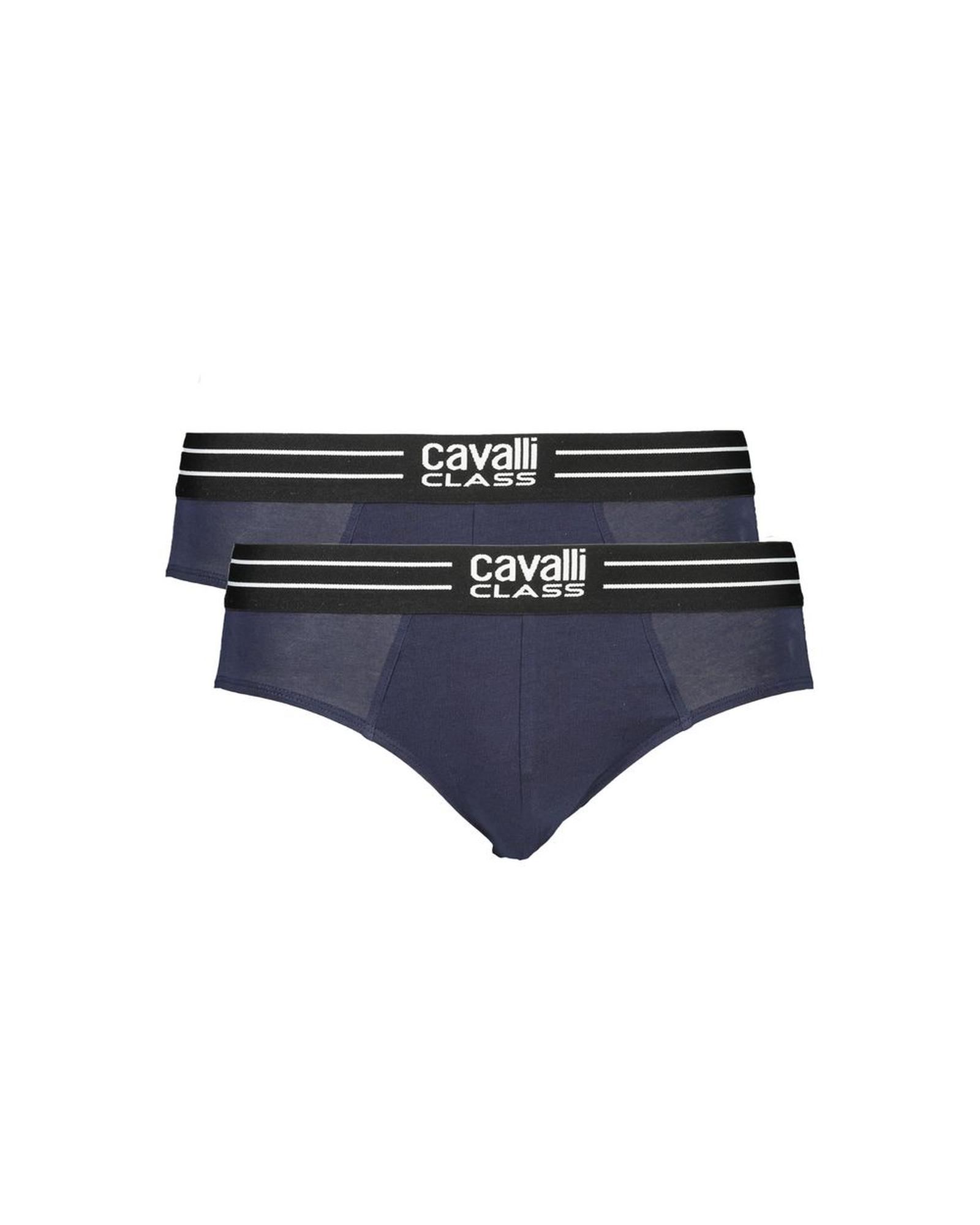 V539-CA-32713-M-202506161040-00 Cavalli Class Men's Blue Cotton Underwear - M - Image 1