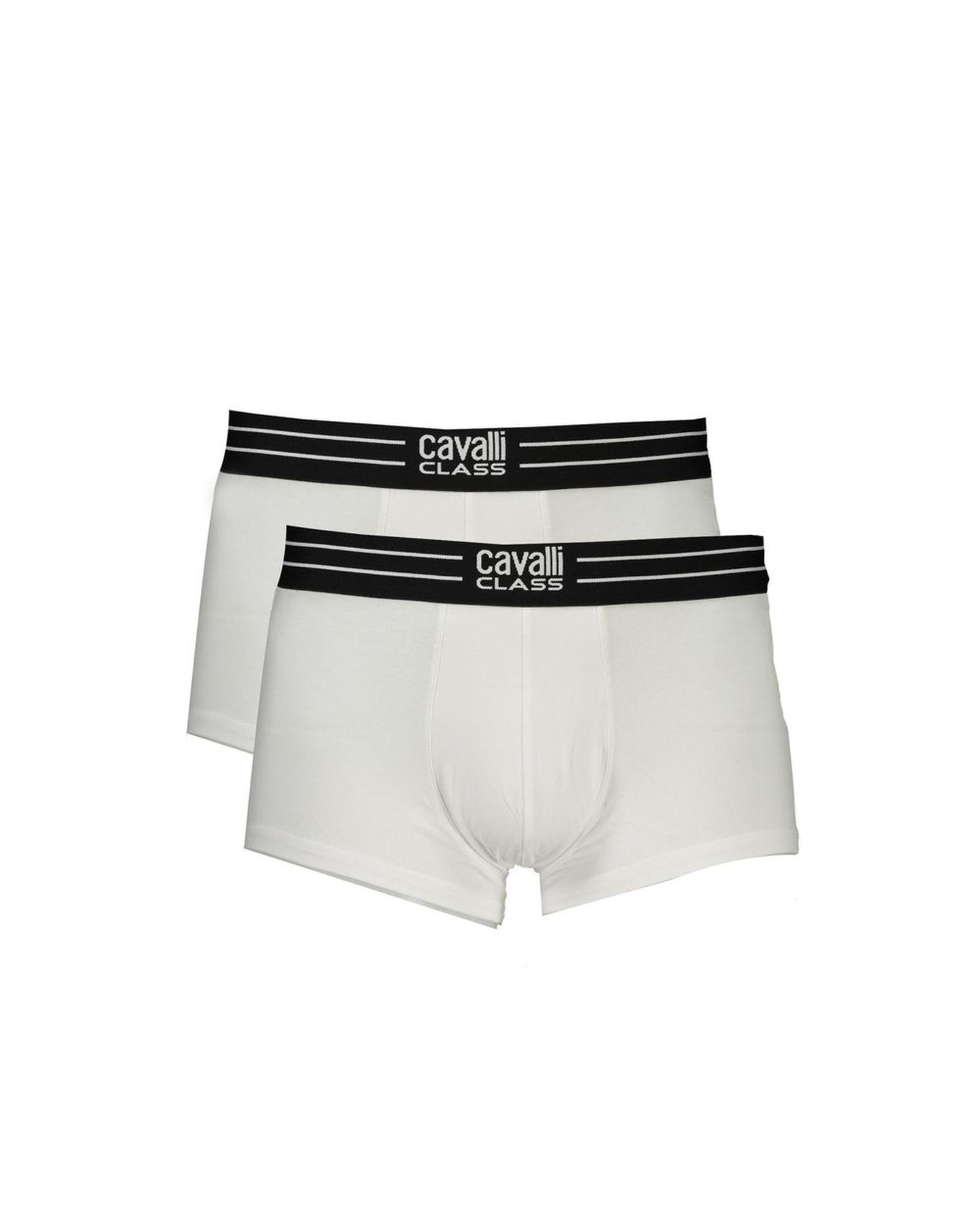V539-CA-32718-L-202506161047-00 Cavalli Class Men's White Cotton Underwear - L - Image 1