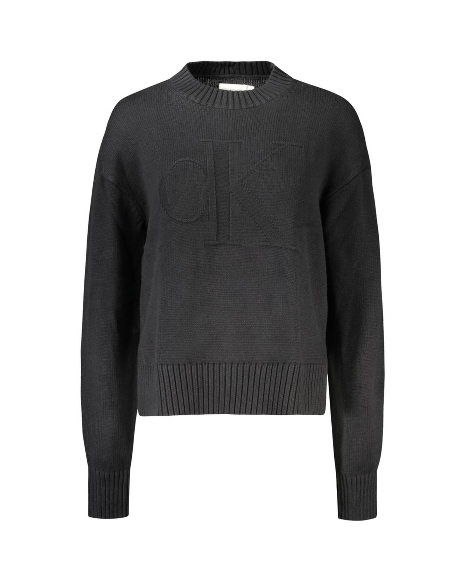 V539-CA-32965-XL-202506161105-00 Calvin Klein Women's Black Cotton Sweater - XL - Image 1