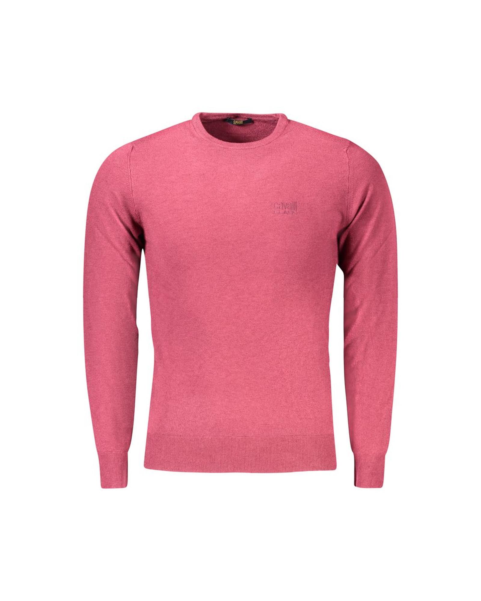 V539-CA-33476-XL-202506161125-00 Cavalli Class Men's Red Polyester Sweater - XL - Image 1