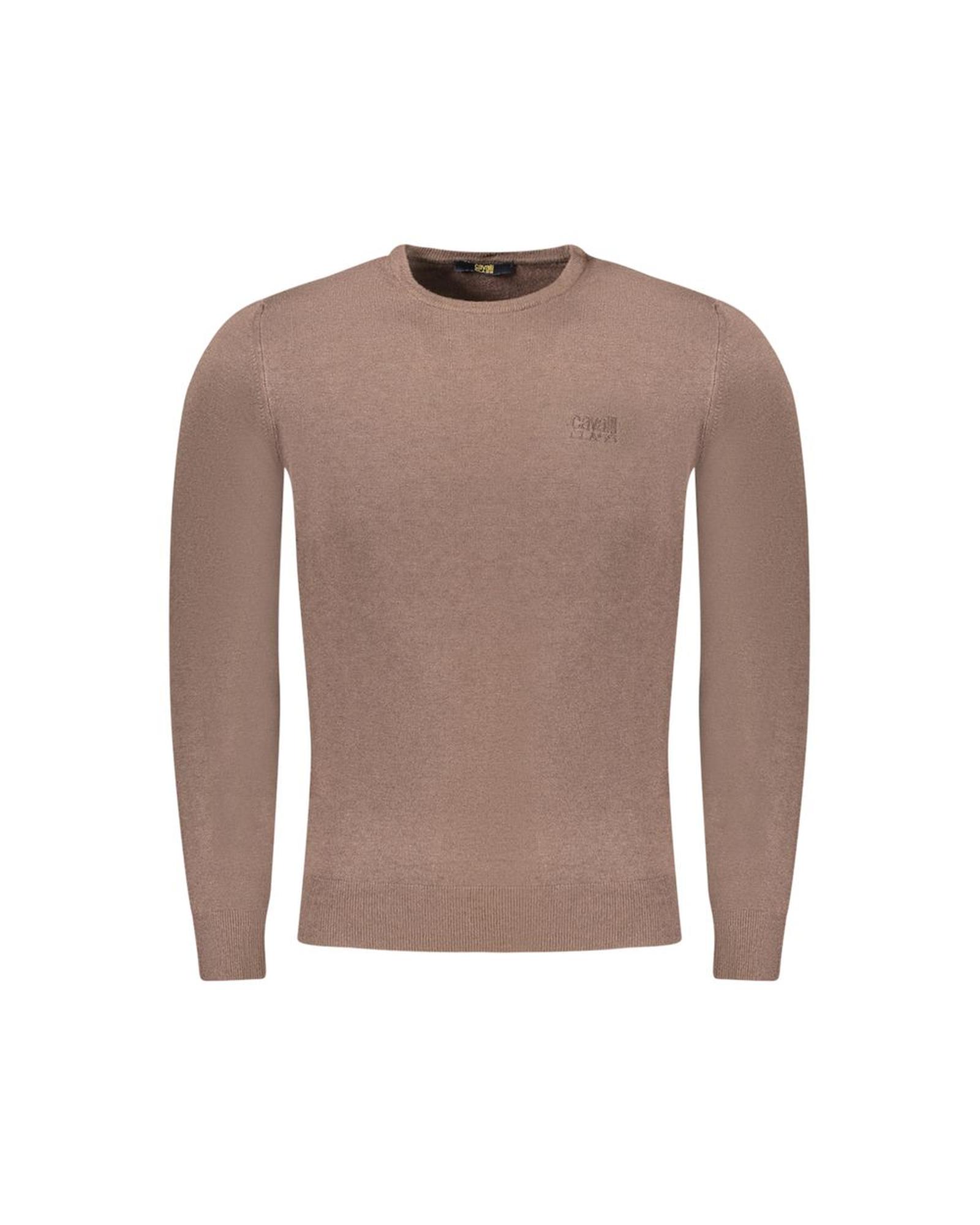 V539-CA-33478-XXL-202506161130-00 Cavalli Class Men's Brown Polyester Sweater - 2XL - Image 1