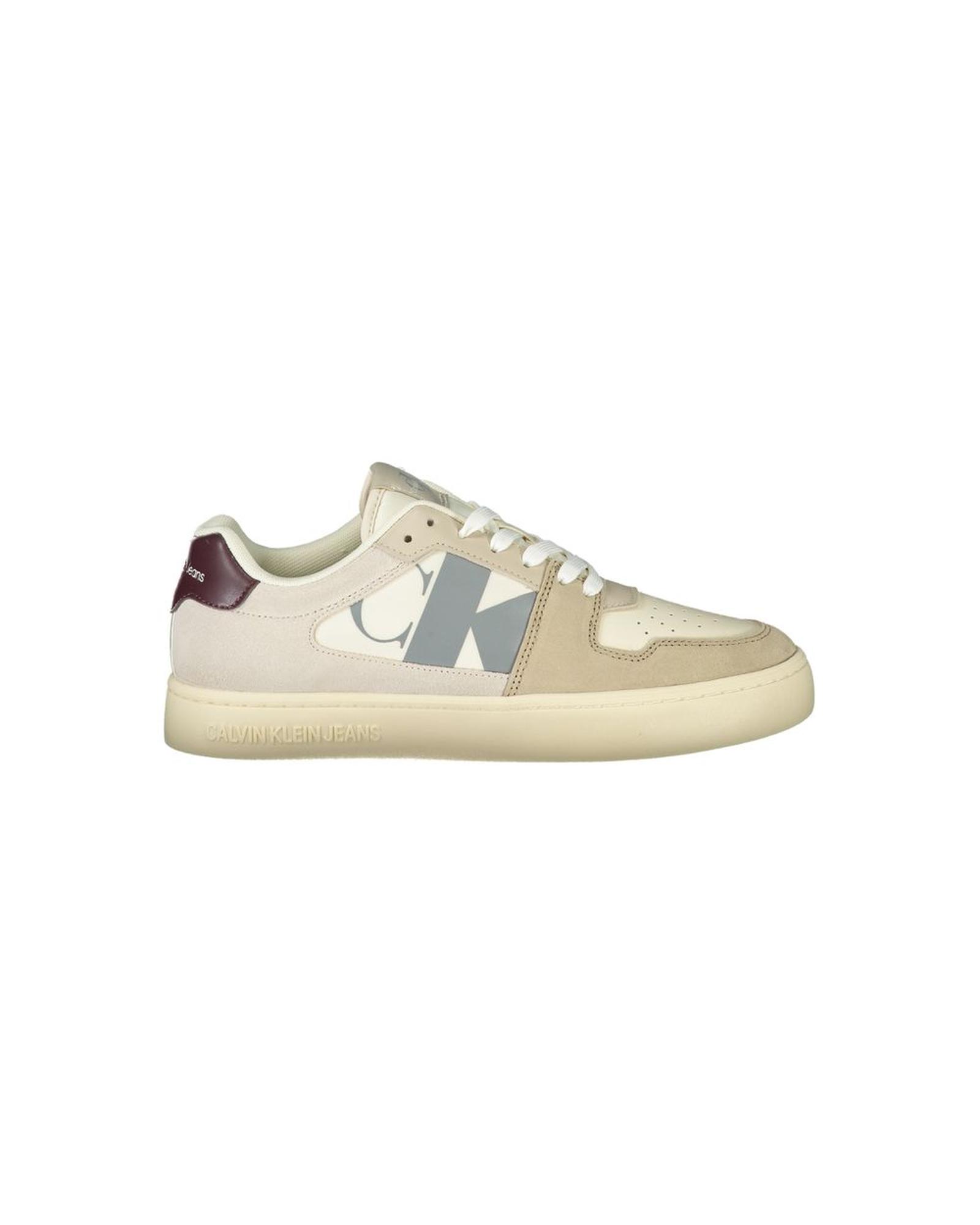 V539-CA-33701-EU45US12-202506161225-00 Calvin Klein Men's Beige Polyester Sneaker - 45 EU - Image 1