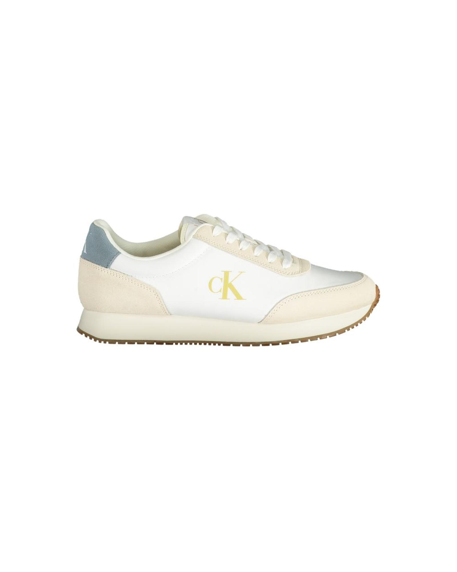 V539-CA-33712-EU40US7-202506161546-00 Calvin Klein Men's White Polyester Sneaker - 40 EU - Image 1