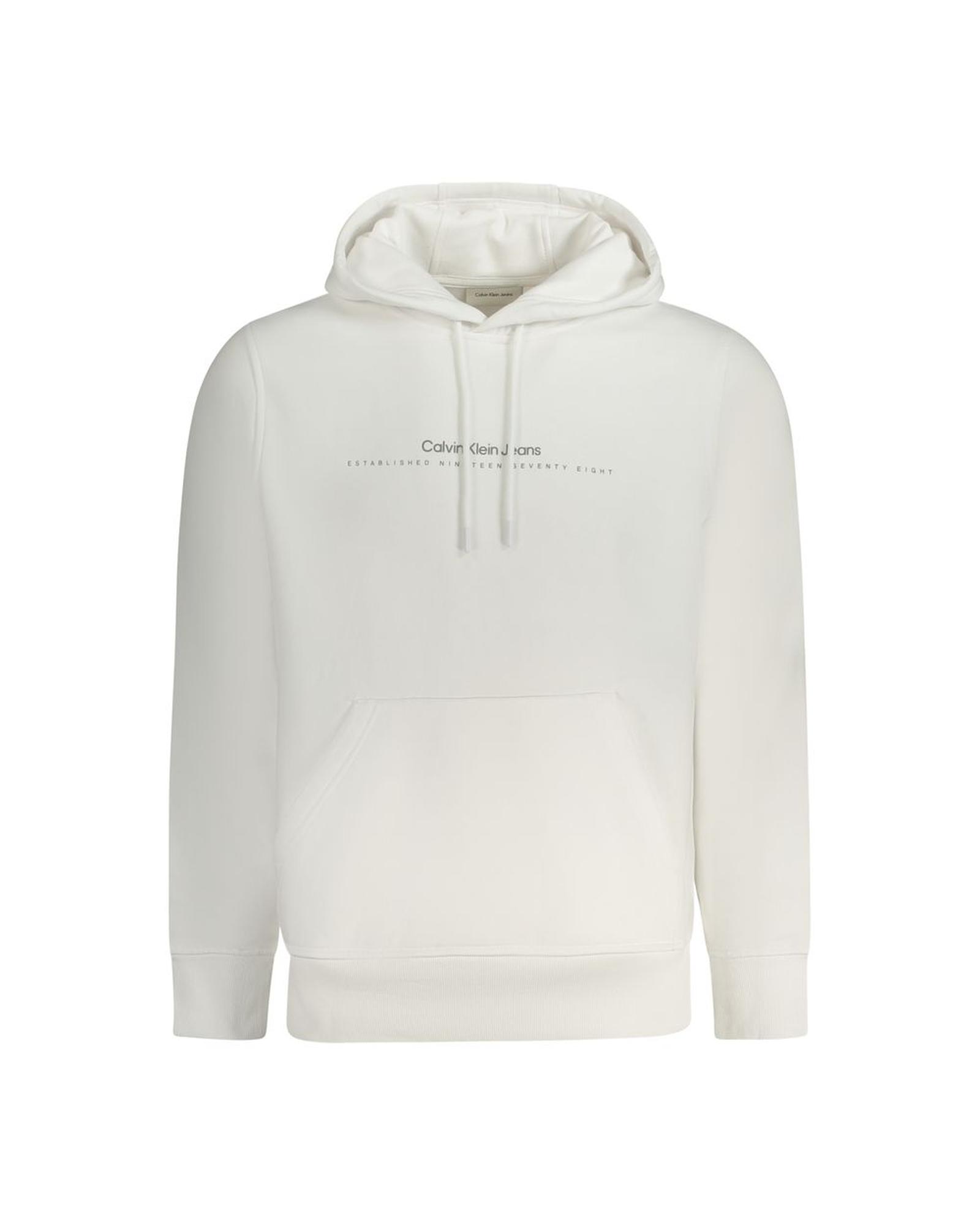 V539-CA-33787-XL-202506161321-00 Calvin Klein Men's White Cotton Sweater - XL - Image 1
