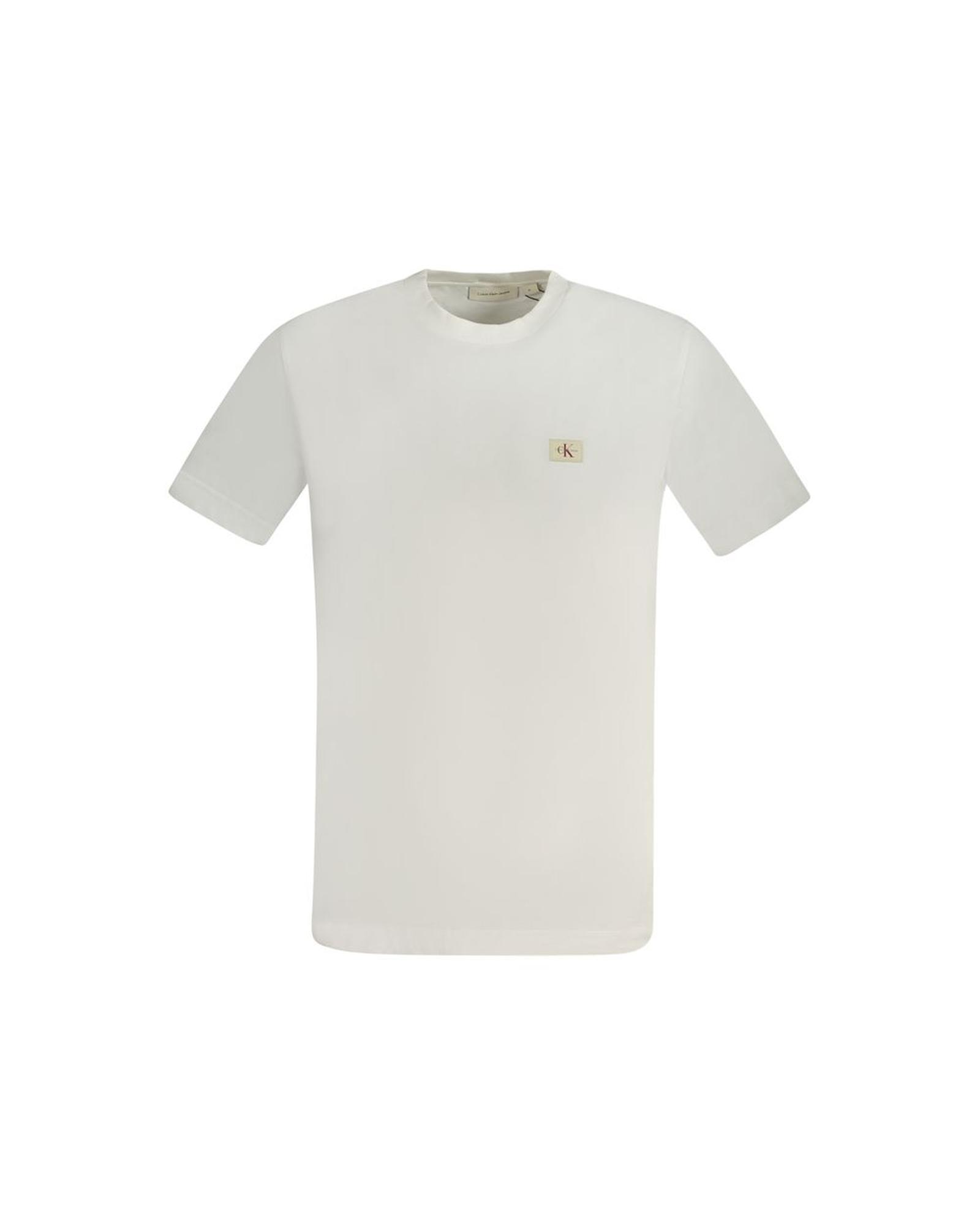 V539-CA-33796-XL-202506161326-00 Calvin Klein Men's White Cotton T-Shirt - XL - Image 1