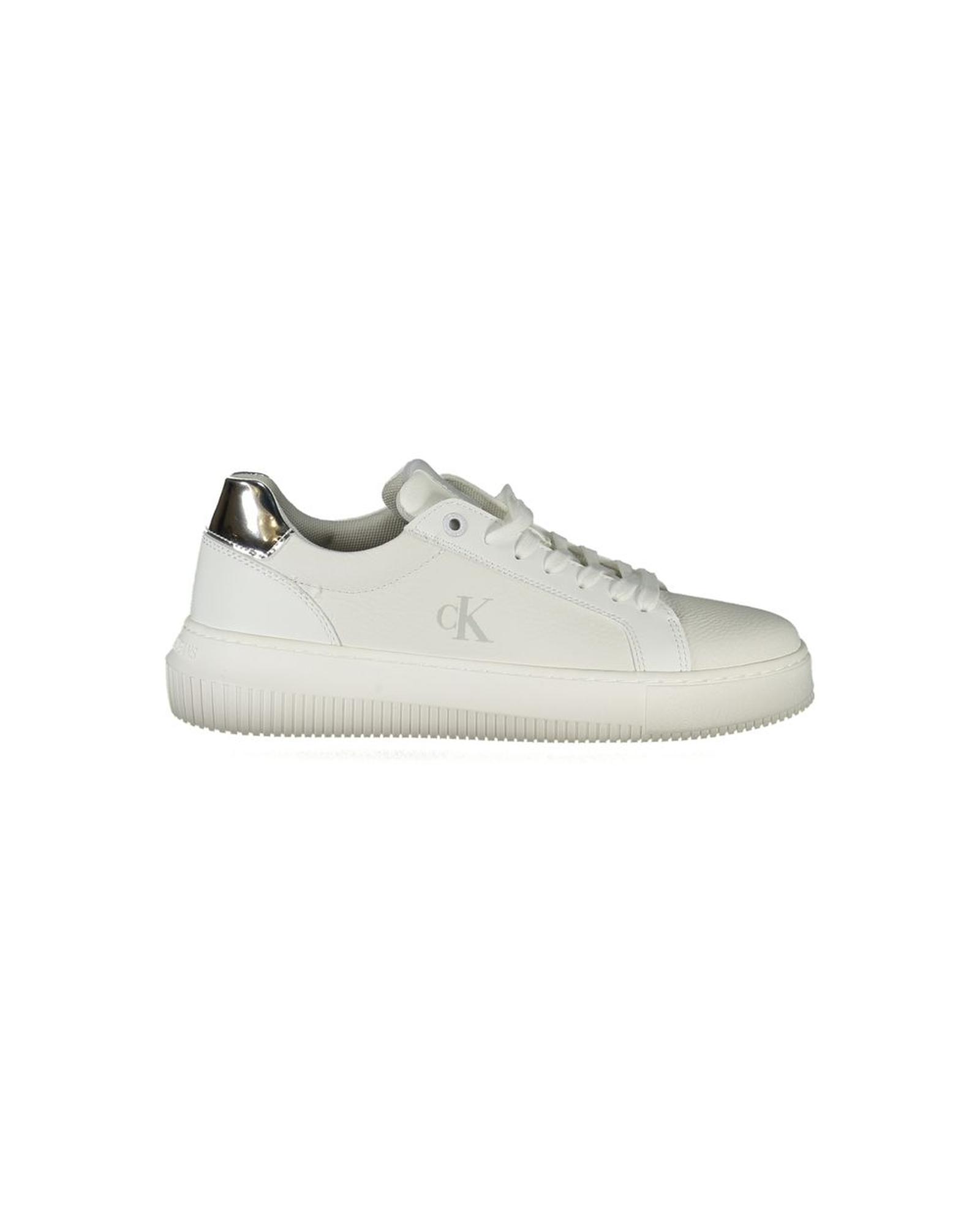 V539-CA-35327-EU38US8-202506161410-00 Calvin Klein Women's White Polyethylene Sneaker - 38 EU - Image 1