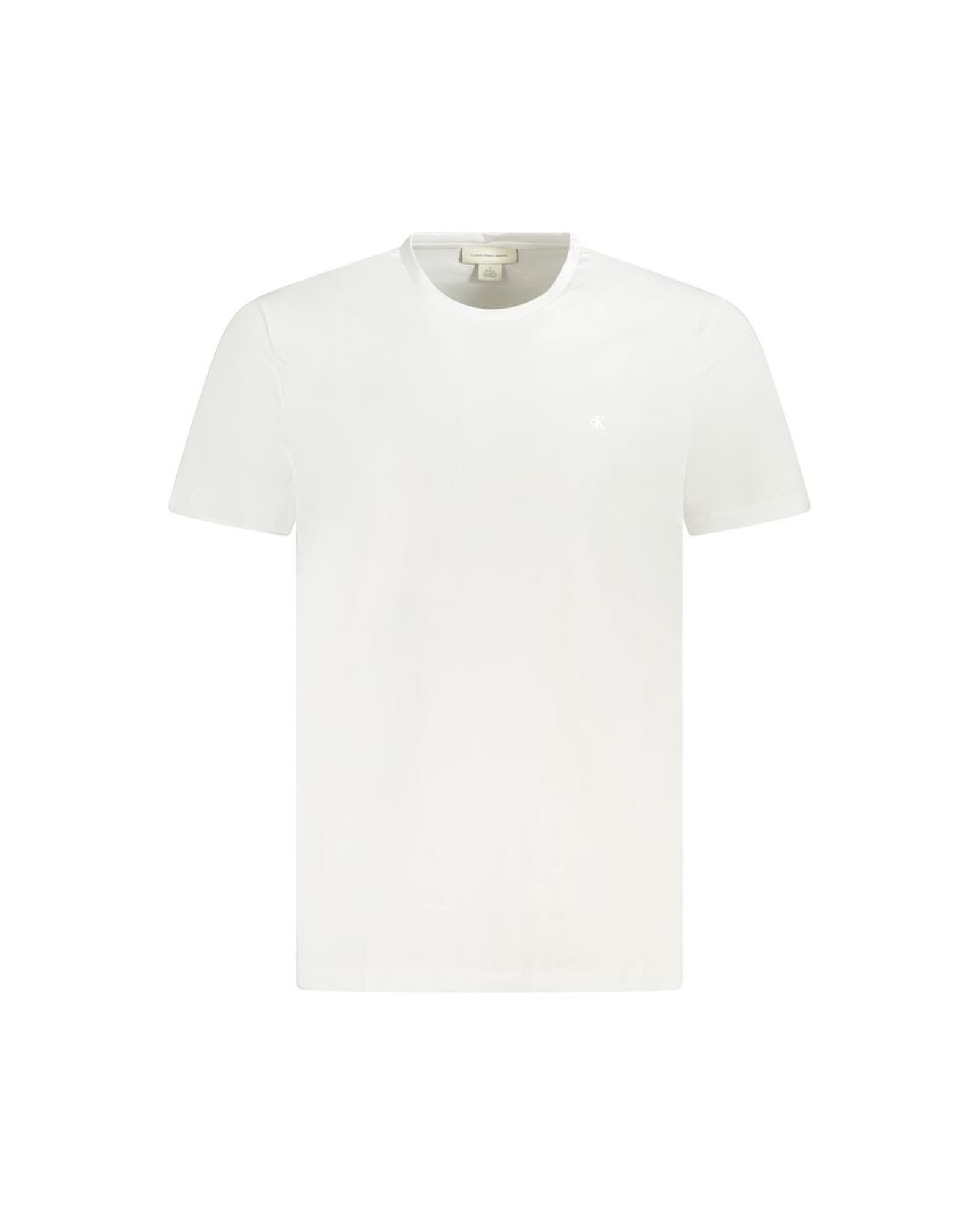 V539-CA-35628-M-202506161422-00 Calvin Klein Men's White Cotton T-Shirt - M - Image 1