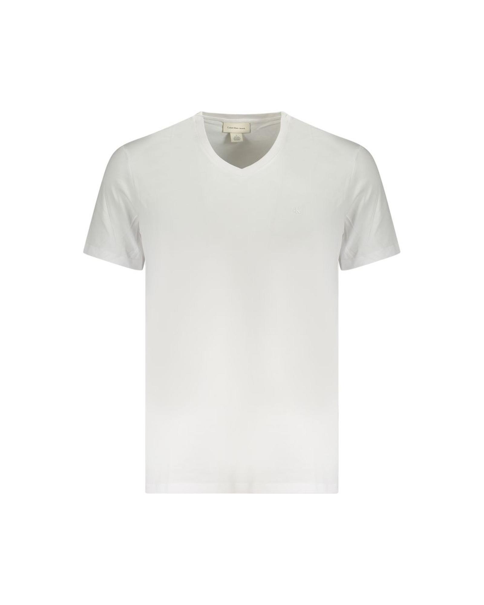V539-CA-36271-M-202506161512-00 Calvin Klein Men's White Cotton T-Shirt - M - Image 1