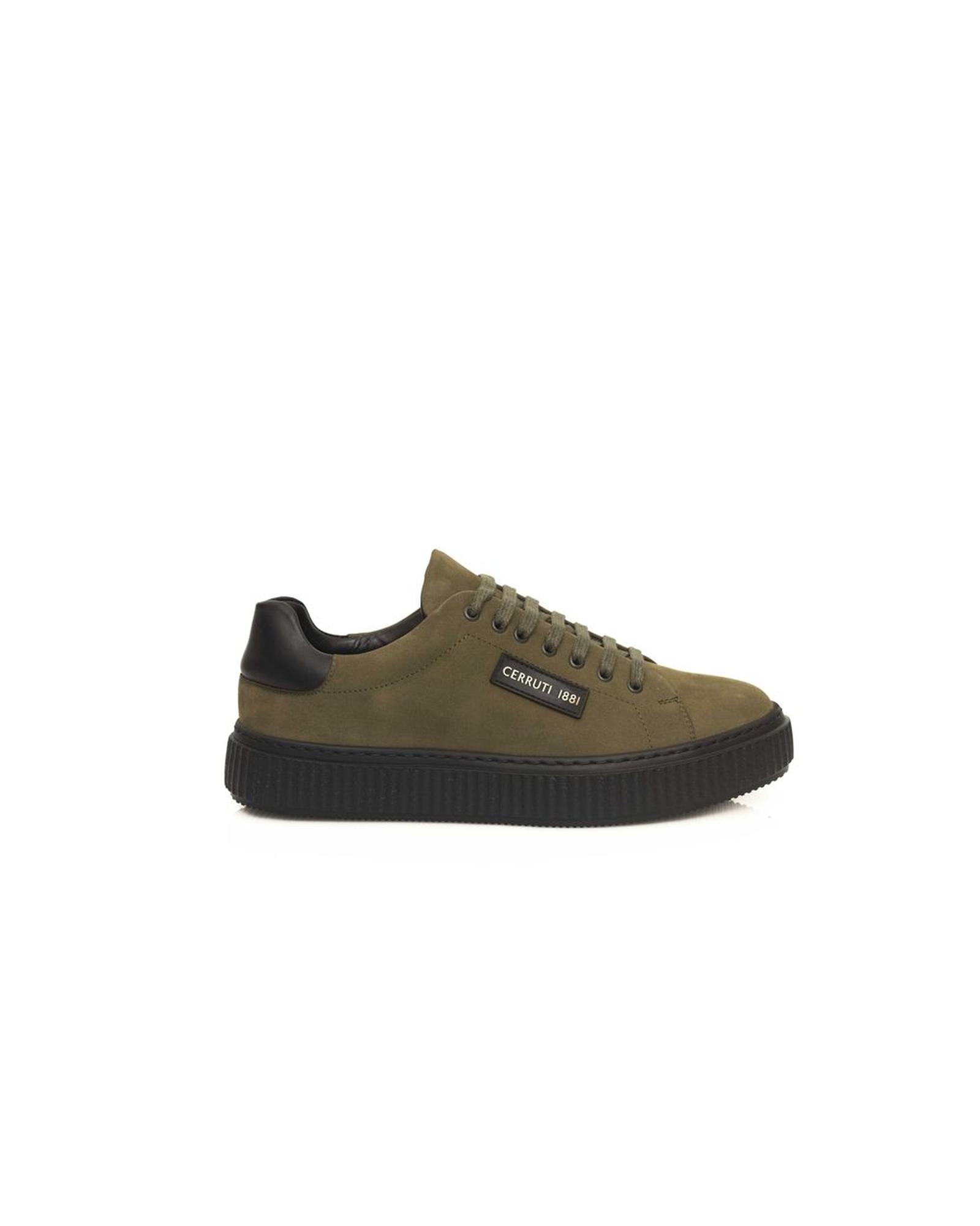 V539-CE-24456-EU42US9-202506161716-00 Cerruti 1881 Men's Green COW Leather Sneaker - 42 EU - Image 1