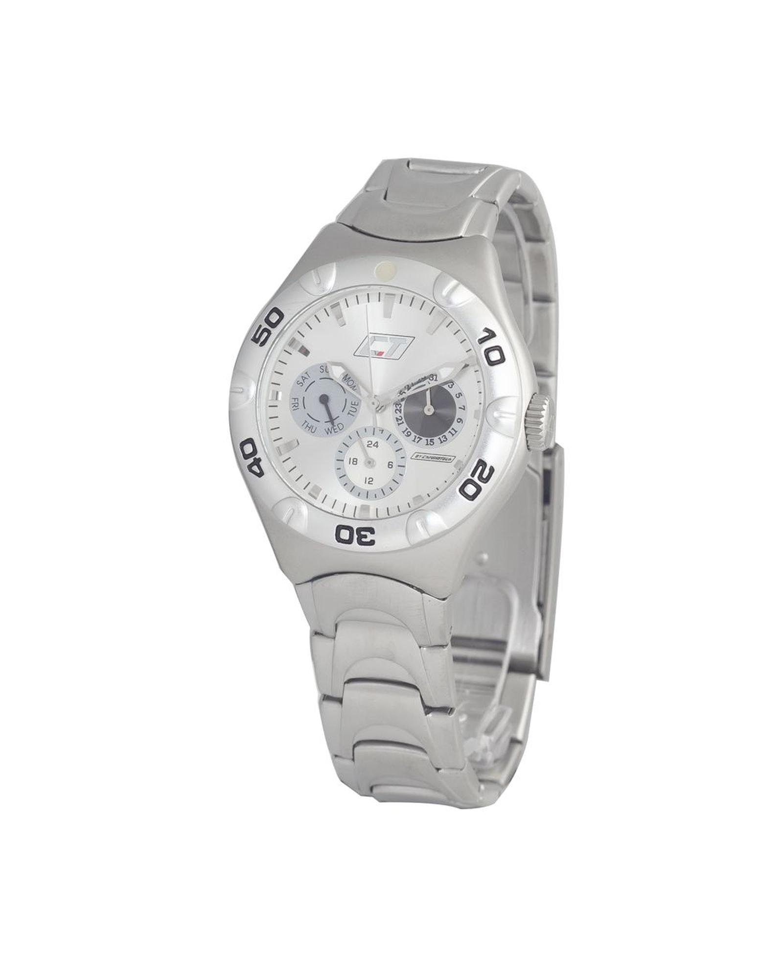 V539-CHCC7051M06MAC-202506161810-00 Chronotech Unisex's Silver Steel Watch - One Size - Image 1