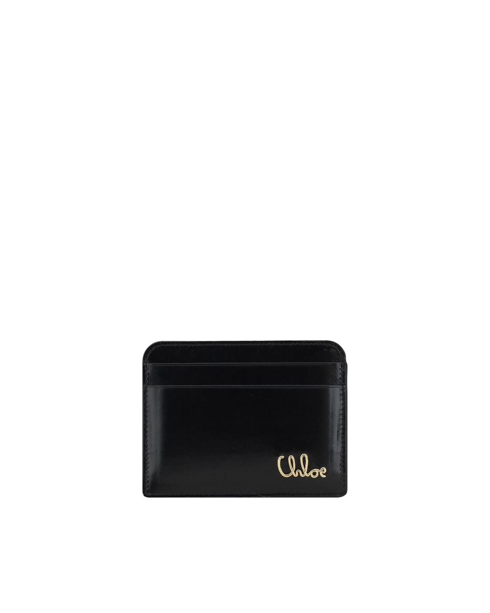 V539-CHCH25SP480O16001BB-202506161810-00 Chloe Women's Logoed Card Horder - One Size - Image 1