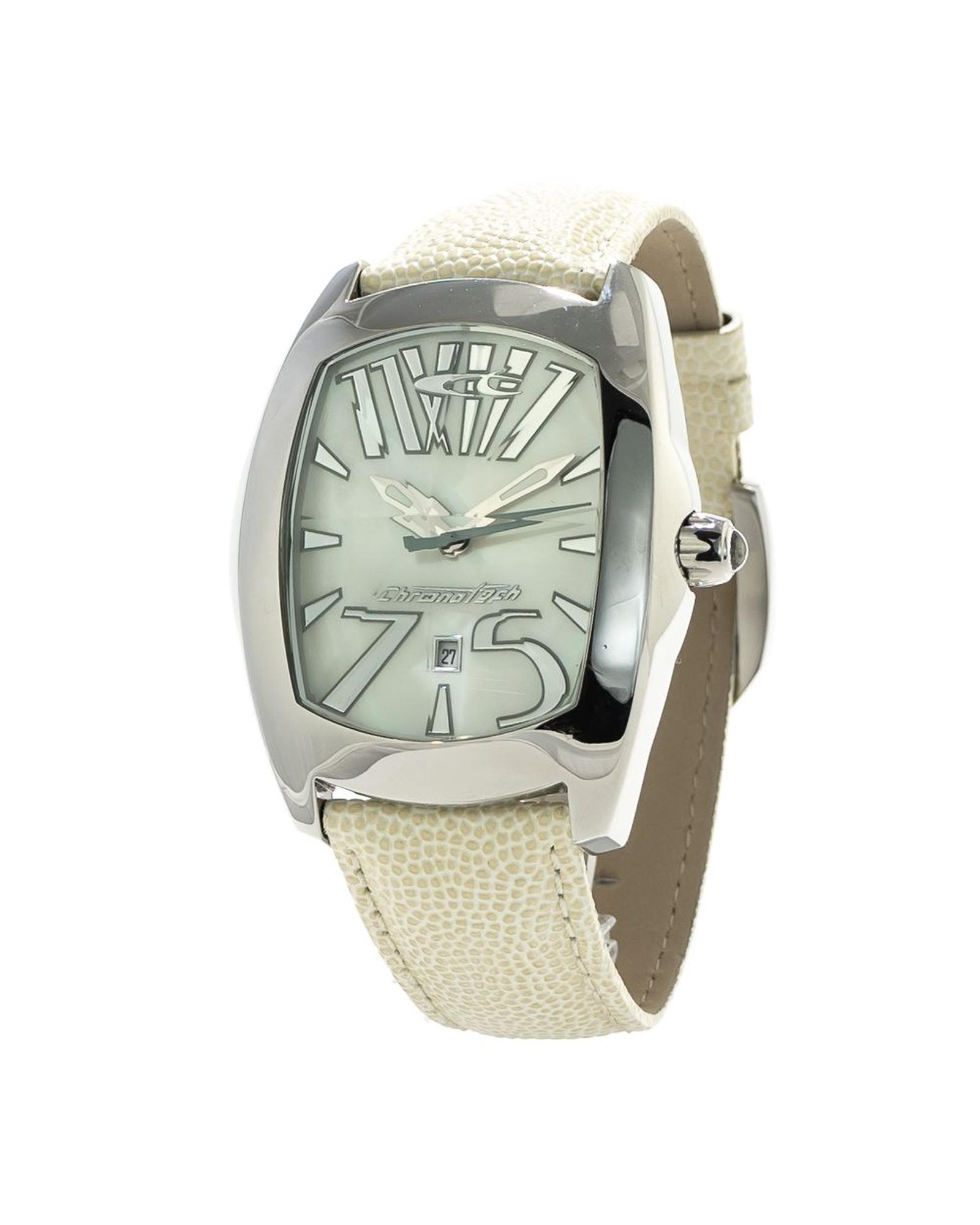 V539-CHCT2039M20AC-202506161822-00 Chronotech Unisex's White Leather Watch - One Size - Image 1