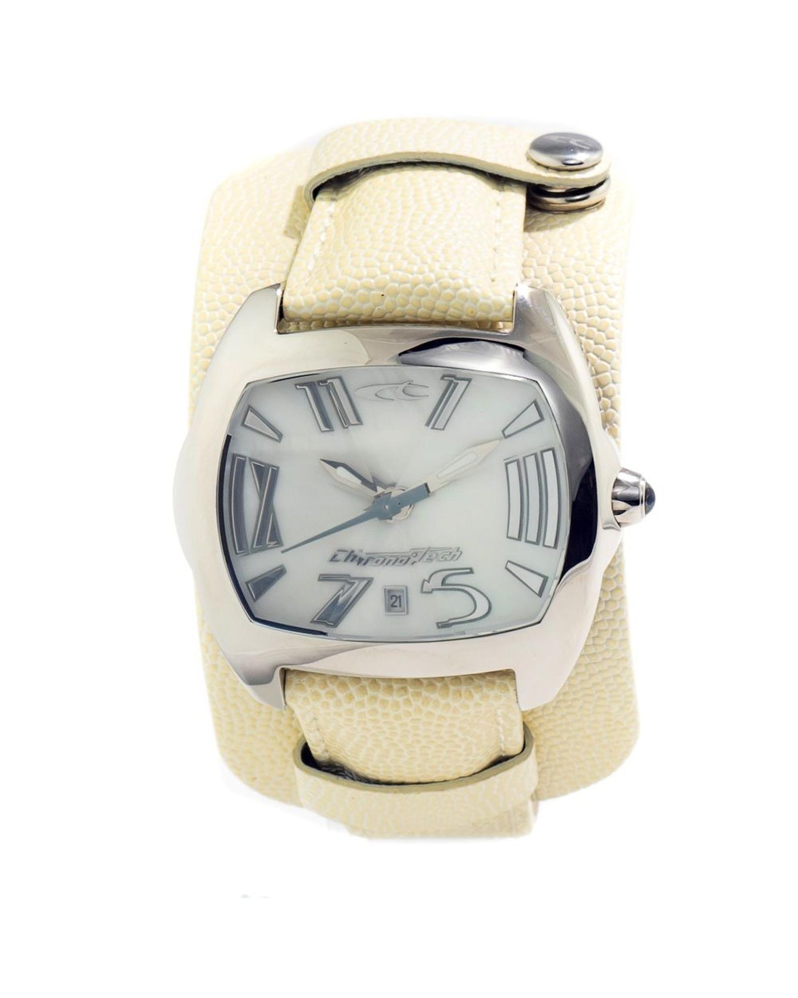 V539-CHCT2188J20AC-202506161827-00 Chronotech Men's Beige Leather Watch - One Size - Image 1
