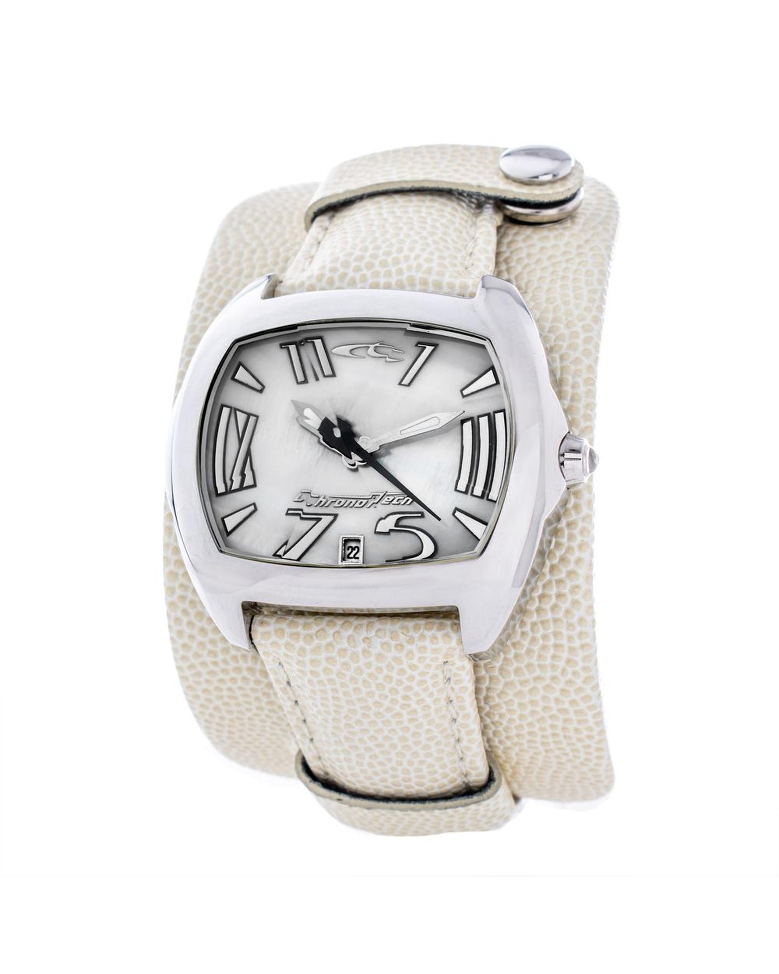 V539-CHCT2188L20AC-202506161831-00 Chronotech Unisex's Beige Leather Watch - One Size - Image 1