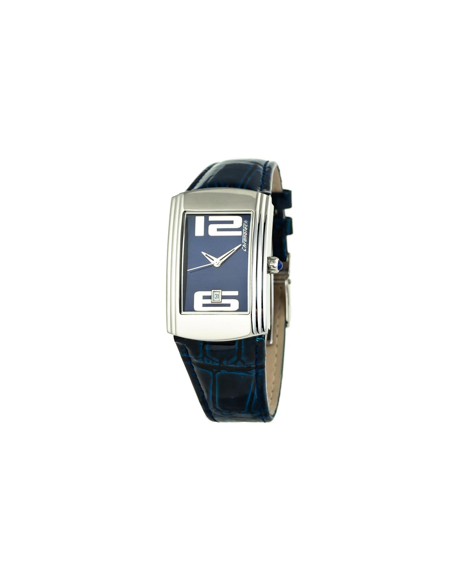V539-CHCT7017B09AC-202506161854-00 Chronotech Unisex's Blue Leather Watch - One Size - Image 1