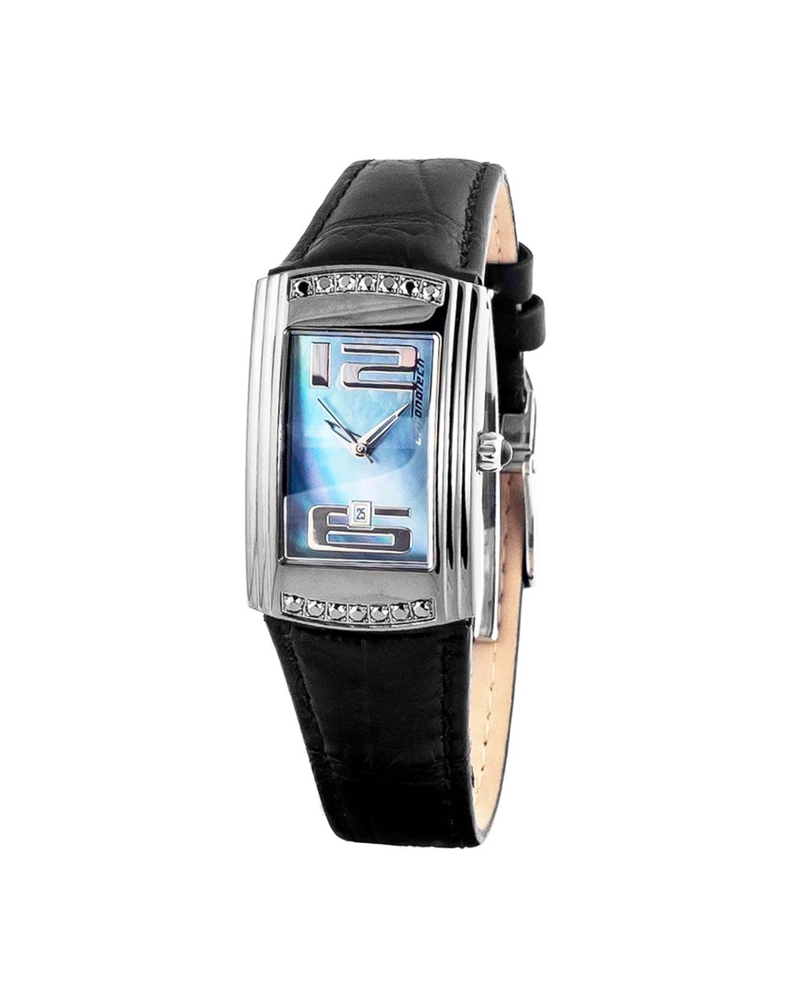 V539-CHCT7017L04SAC-202506161912-00 Chronotech Women's Black Leather Watch - One Size - Image 1