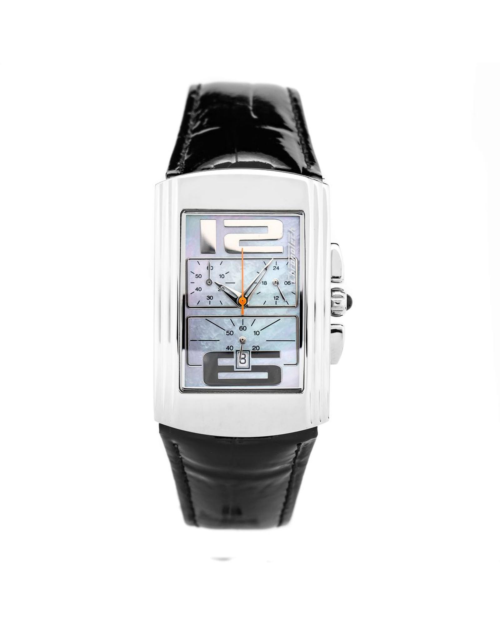 V539-CHCT7018B01AC-202506161616-00 Chronotech Unisex's Black Leather Watch - One Size - Image 1