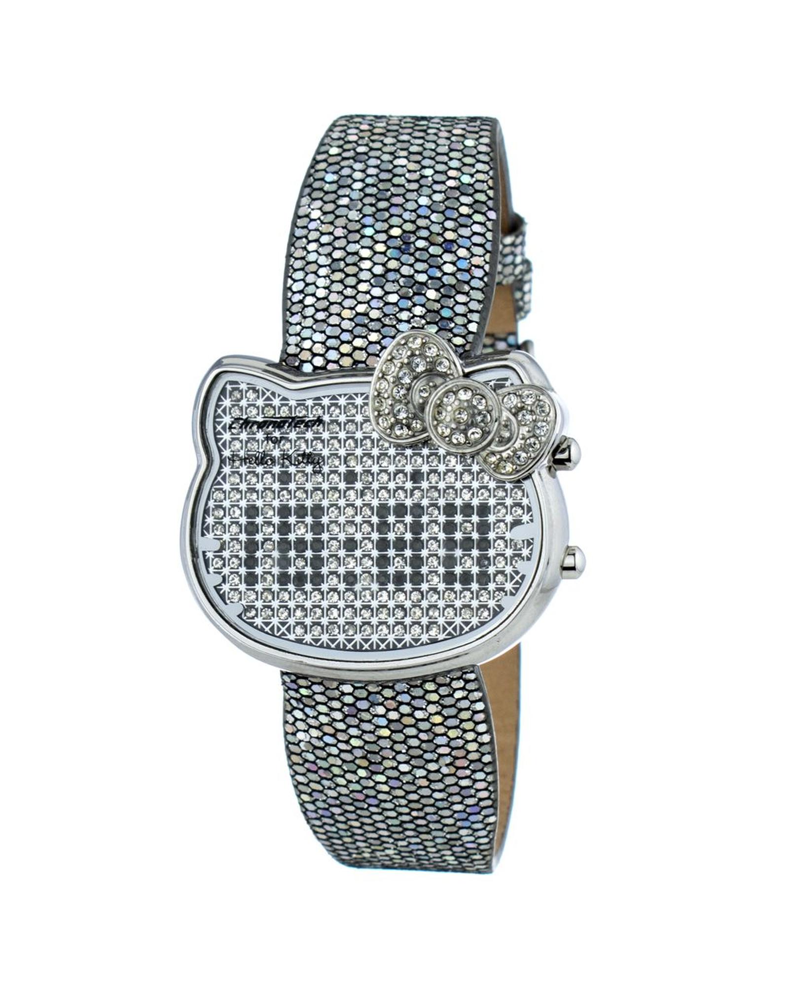 V539-CHCT7104L02AC-202506161640-00 Chronotech Women's Silver Leather Watch - One Size - Image 1