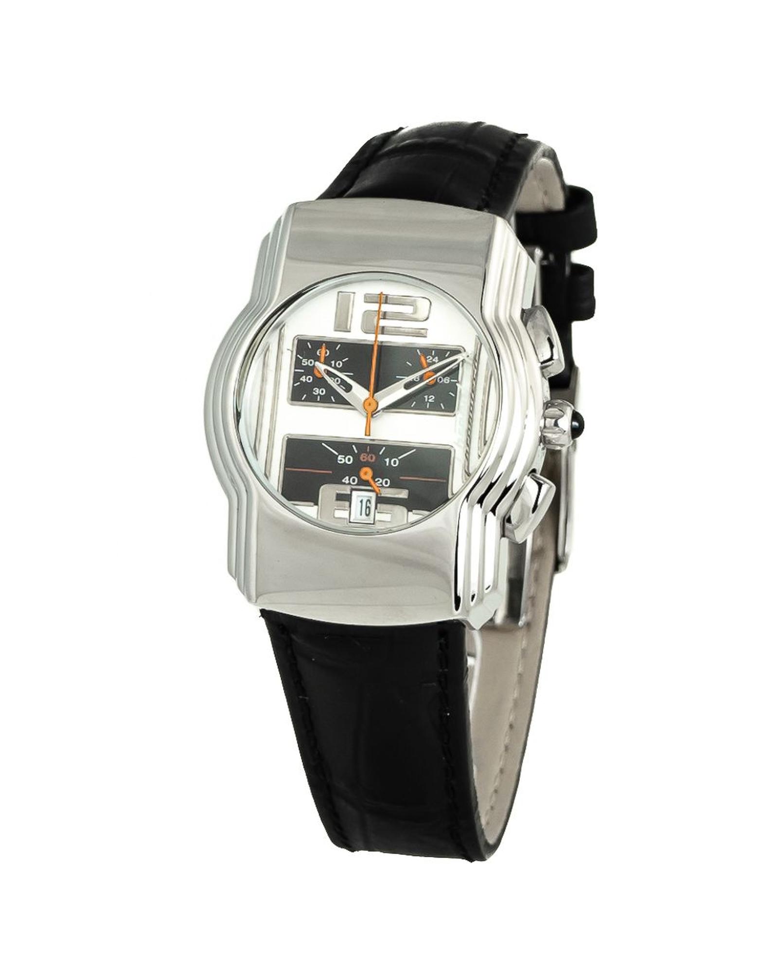 V539-CHCT7280B03AC-202506161716-00 Chronotech Women's Black Leather Watch - One Size - Image 1