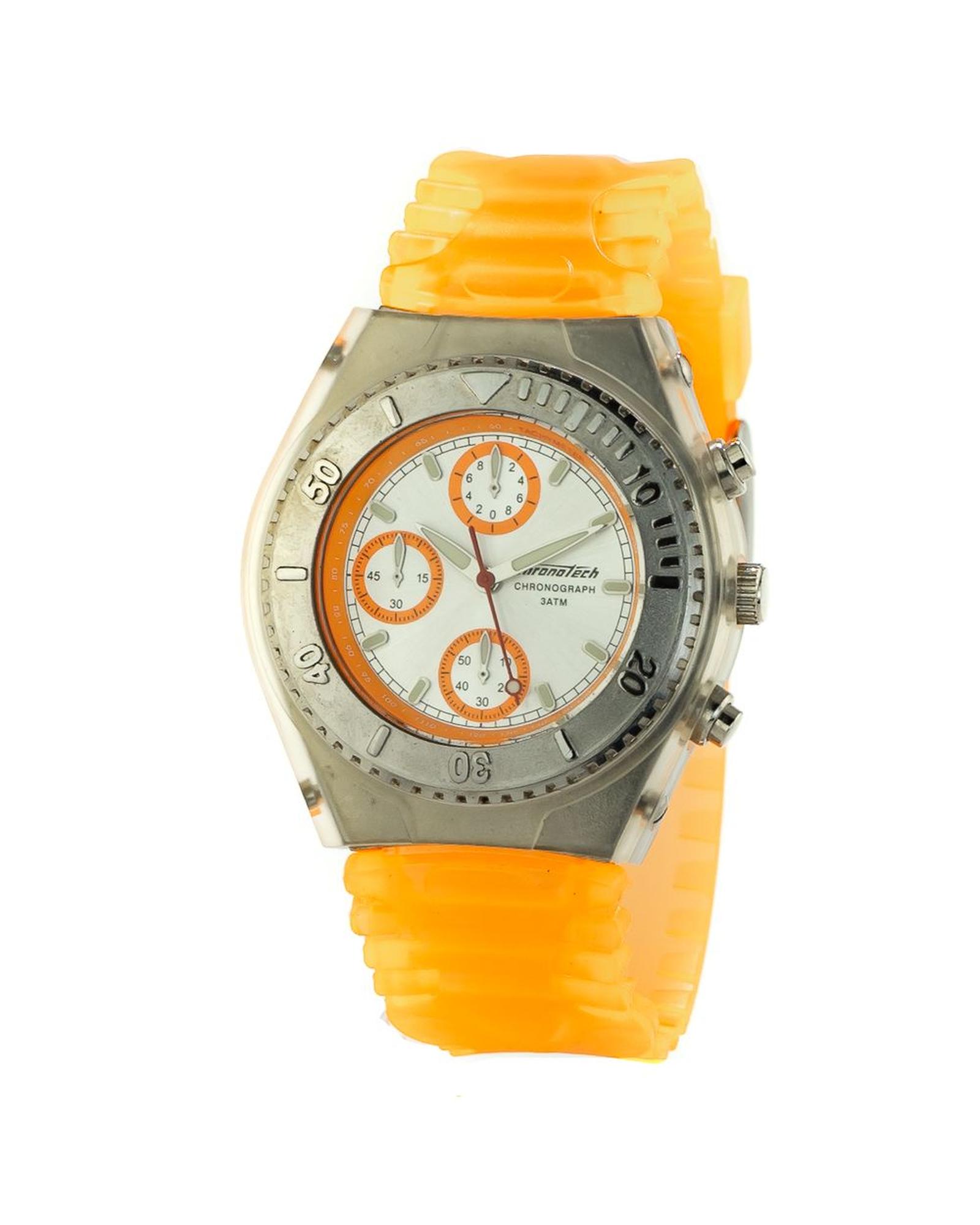 V539-CHCT728405AC-202506161721-00 Chronotech Unisex's Orange Rubber Watch - One Size - Image 1