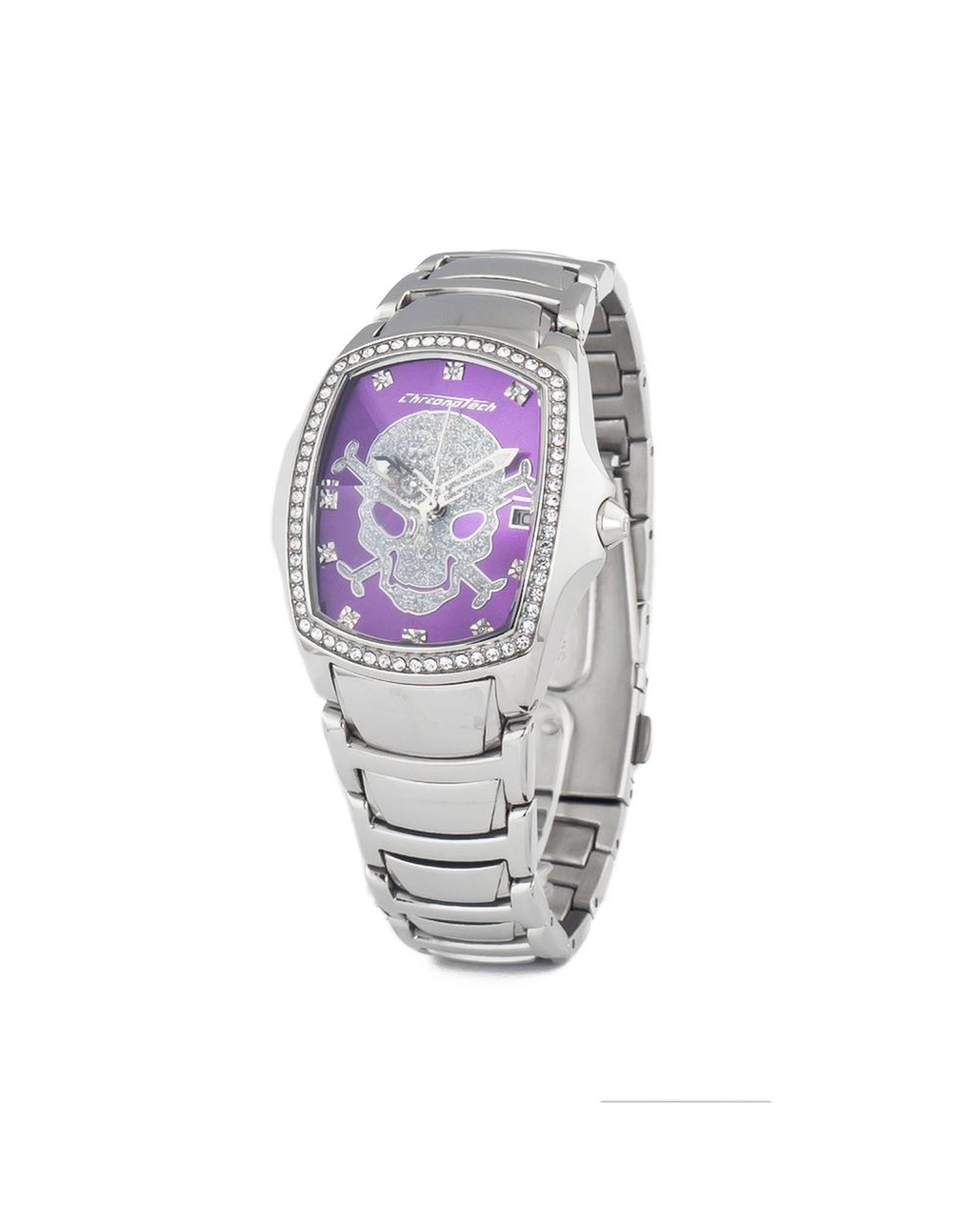 V539-CHCT7896LS104MAC-202506161812-00 Chronotech Women's Silver Steel Watch - One Size - Image 1
