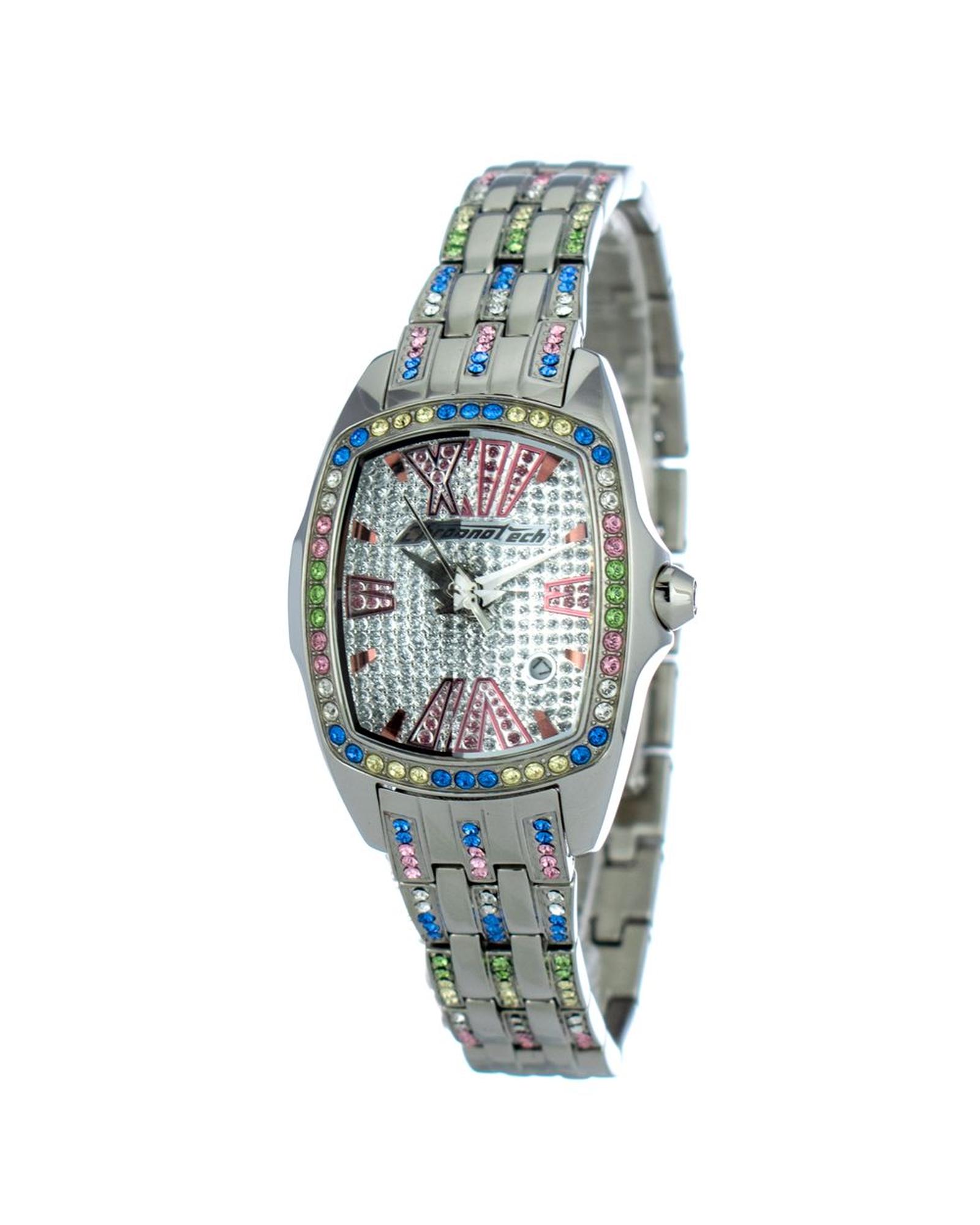 V539-CHCT7930LS53MAC-202506161830-00 Chronotech Women's Silver Steel Watch - One Size - Image 1