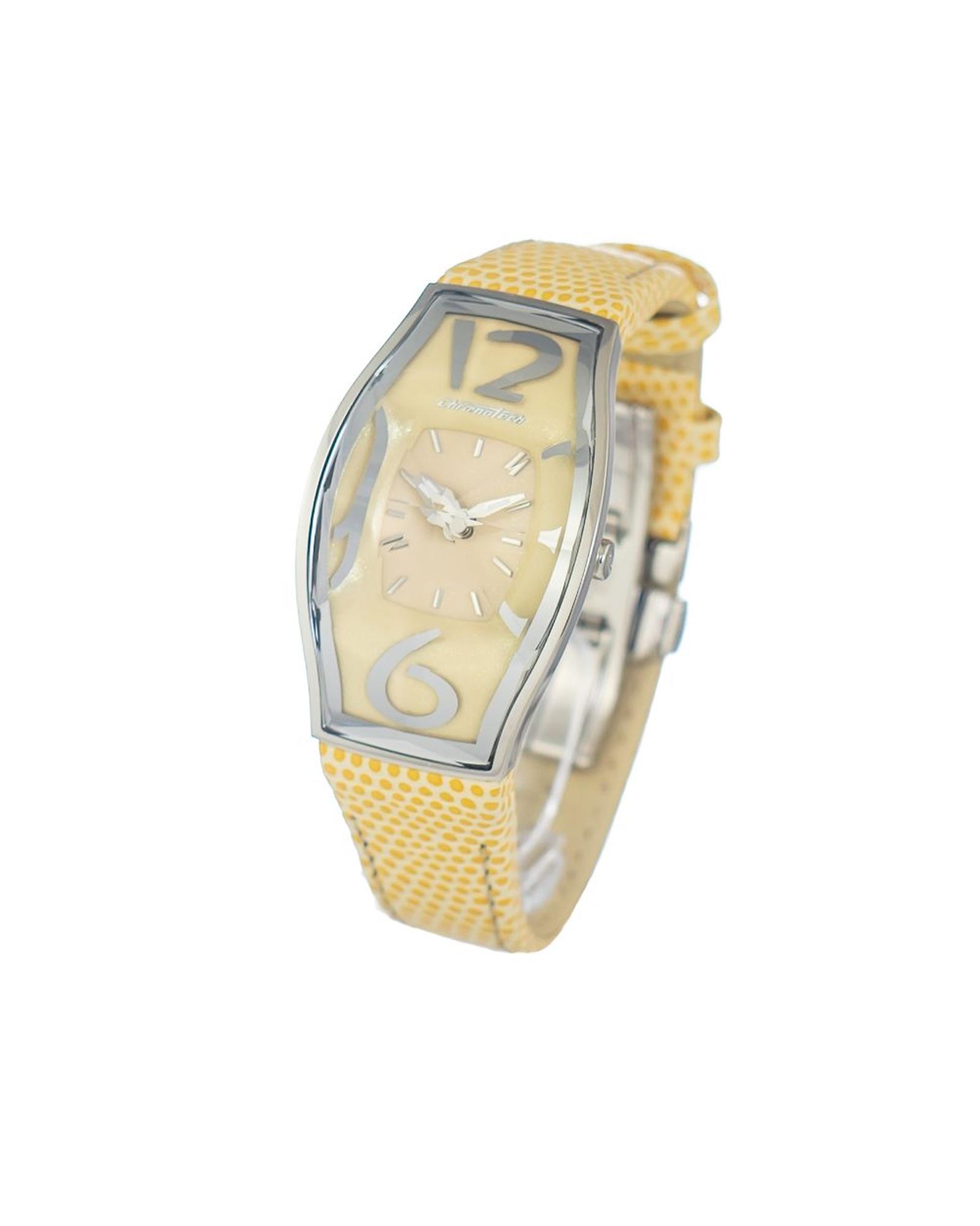 V539-CHCT7932AL86AC-202506161832-00 Chronotech Women's Yellow Leather Watch - One Size - Image 1