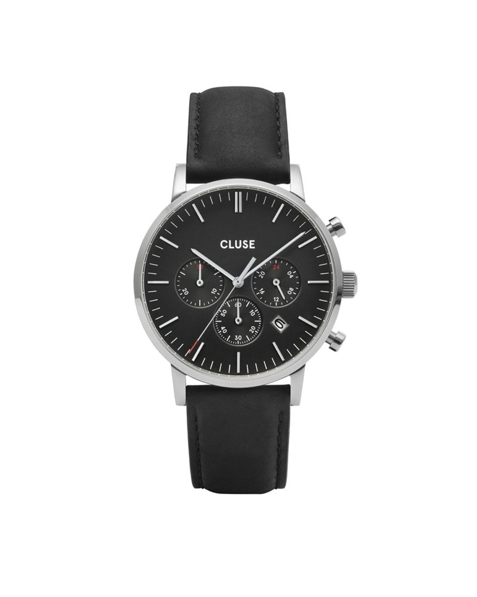 V539-CLCW0101502001AC-202506161615-00 Cluse Women's Black Leather Watch - One Size - Image 1