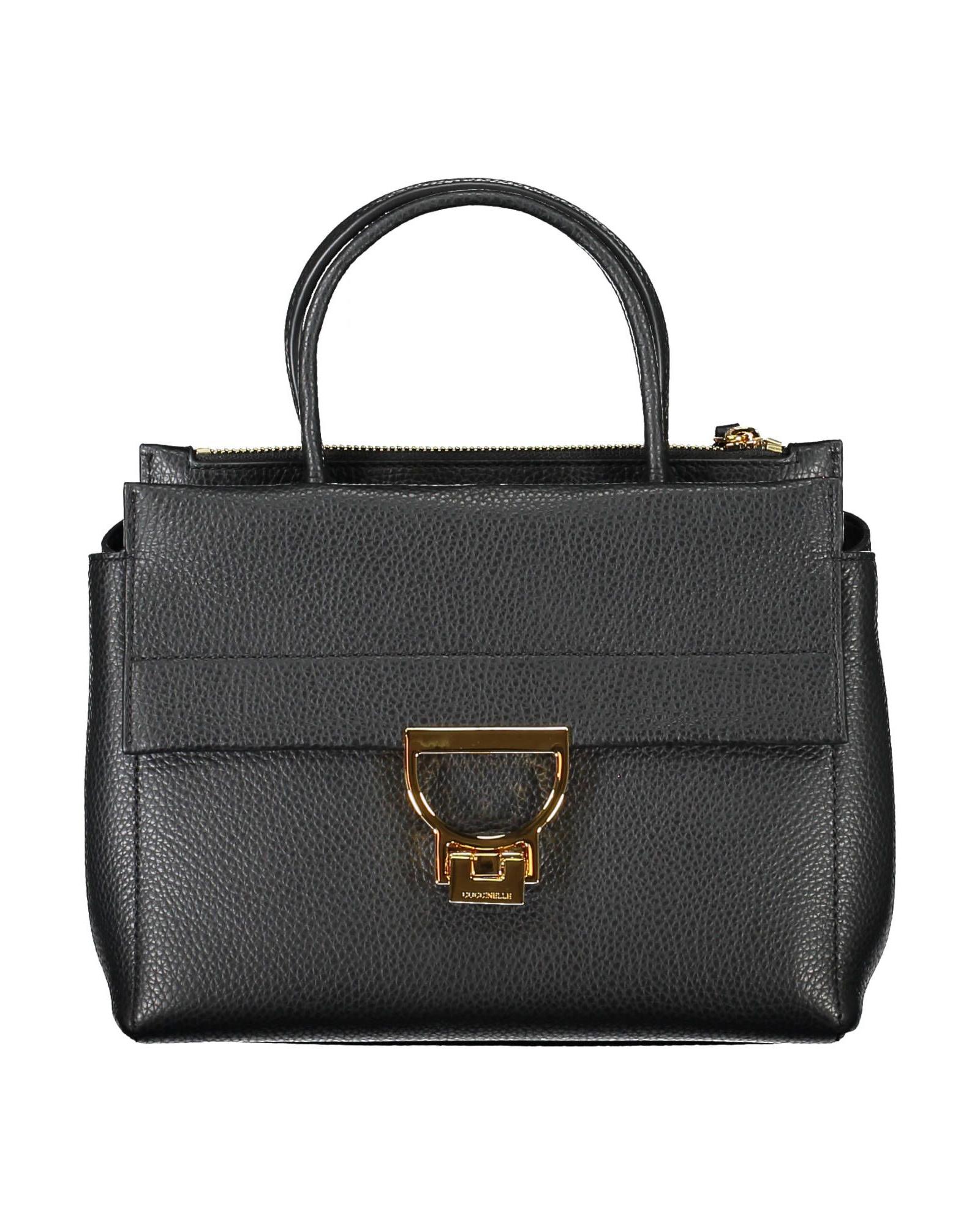 V539-CO-18541-202506161617-00 Coccinelle Women's Elegant Black Leather Handbag With Versatile Straps - One Size - Image 1