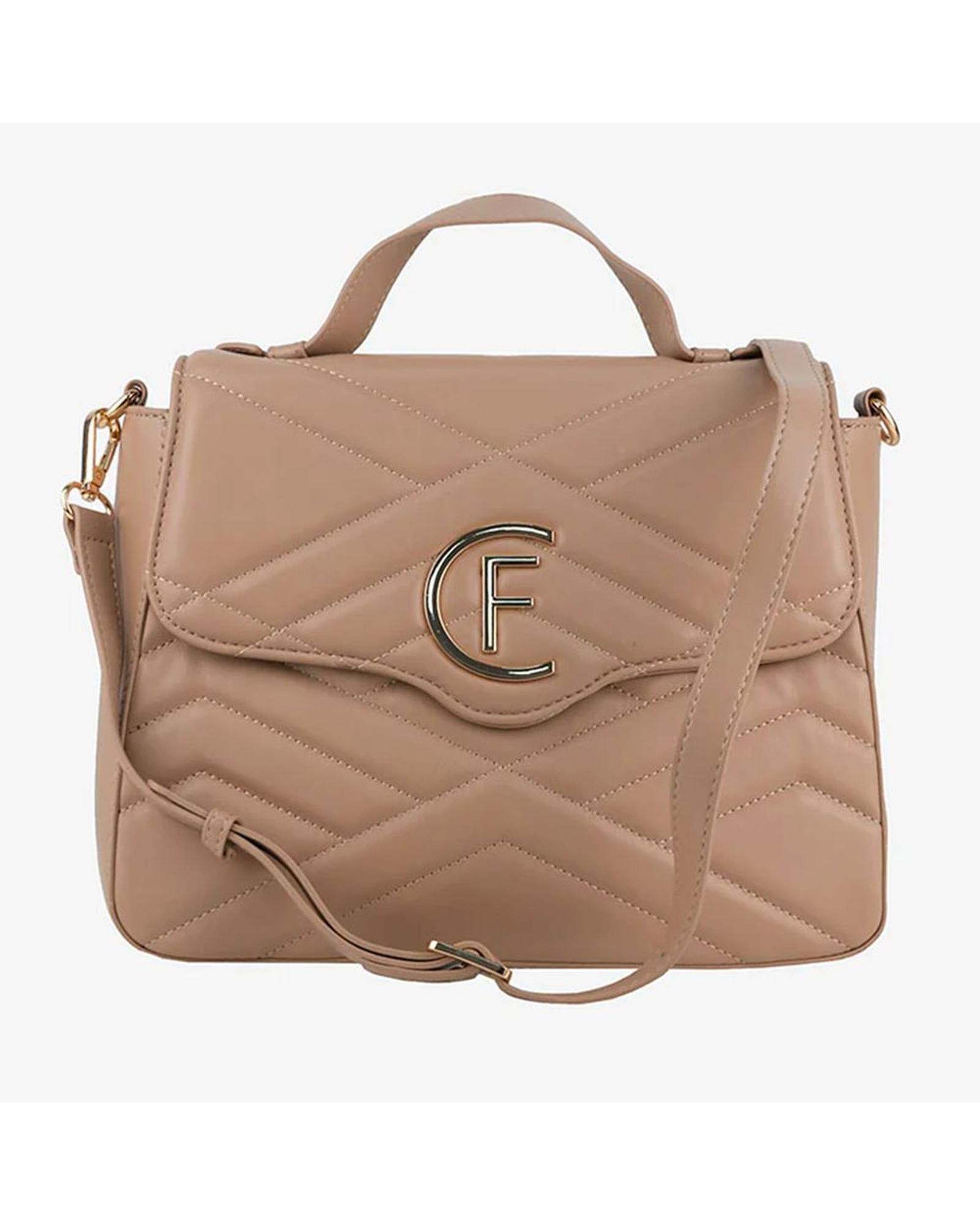 V539-CREF-14157-202506162020-00 CRISTINAEFFE Women's Beige Artificial Leather Crossbody Bag - One Size - Image 1