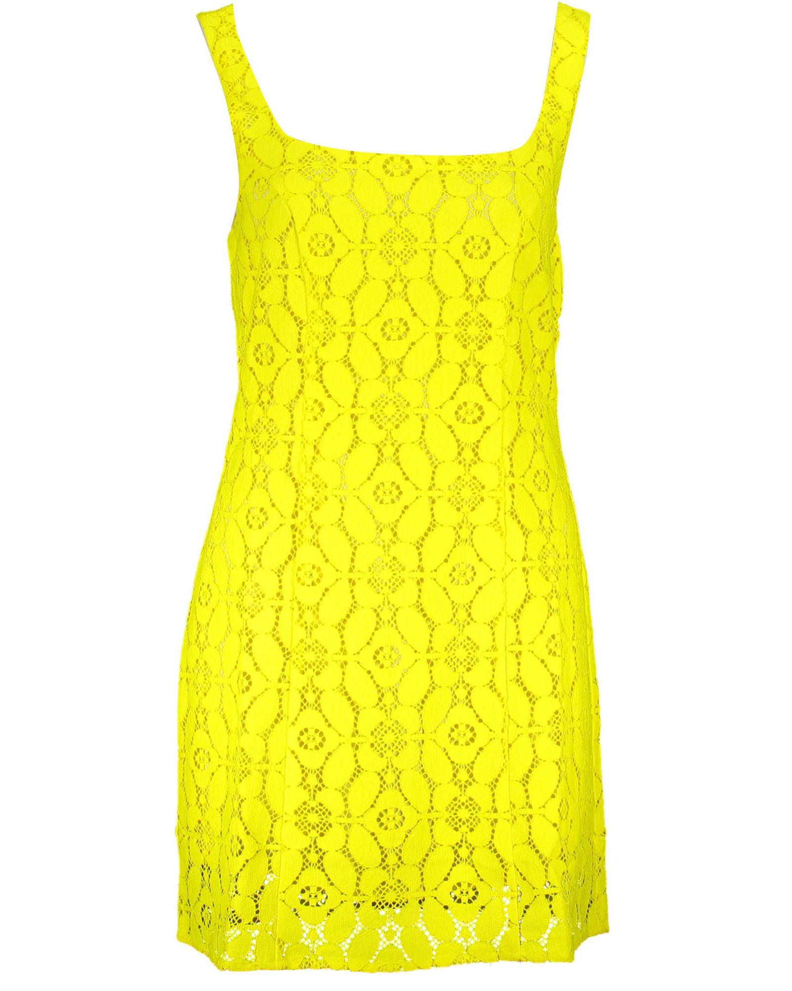 V539-DE-18729-M-202506162037-00 Desigual Women's Yellow Polyester Dress - M - Image 1