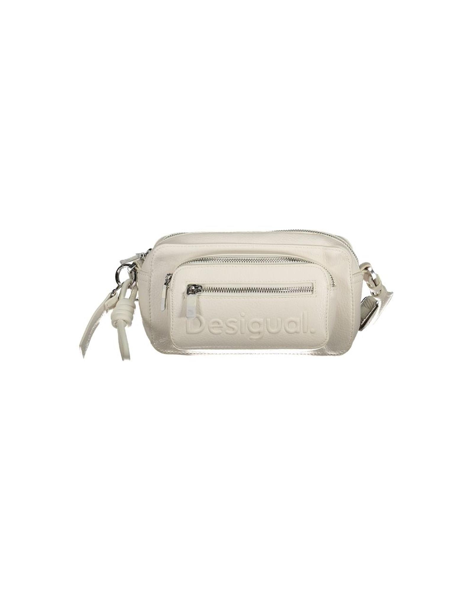 V539-DE-28056-202506162126-00 Desigual Women's White Polyethylene Handbag - One Size - Image 1
