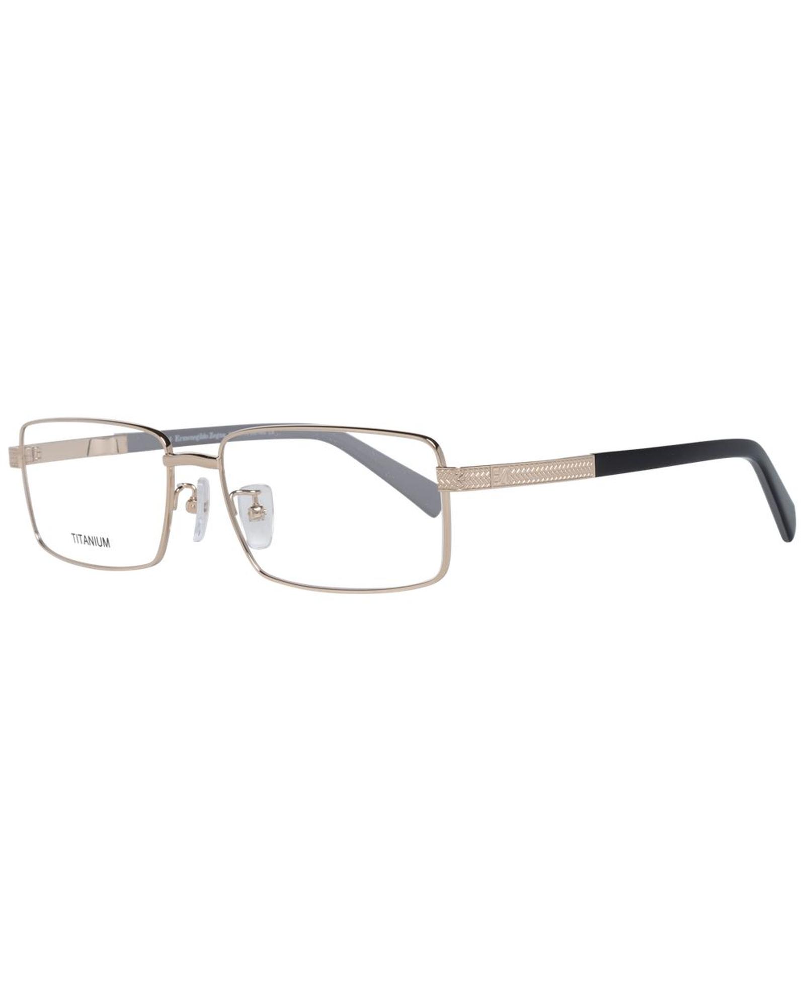 V539-ER-1033865-202506161920-00 Ermenegildo Zegna Men's Gold Optical Frames - One Size - Image 1