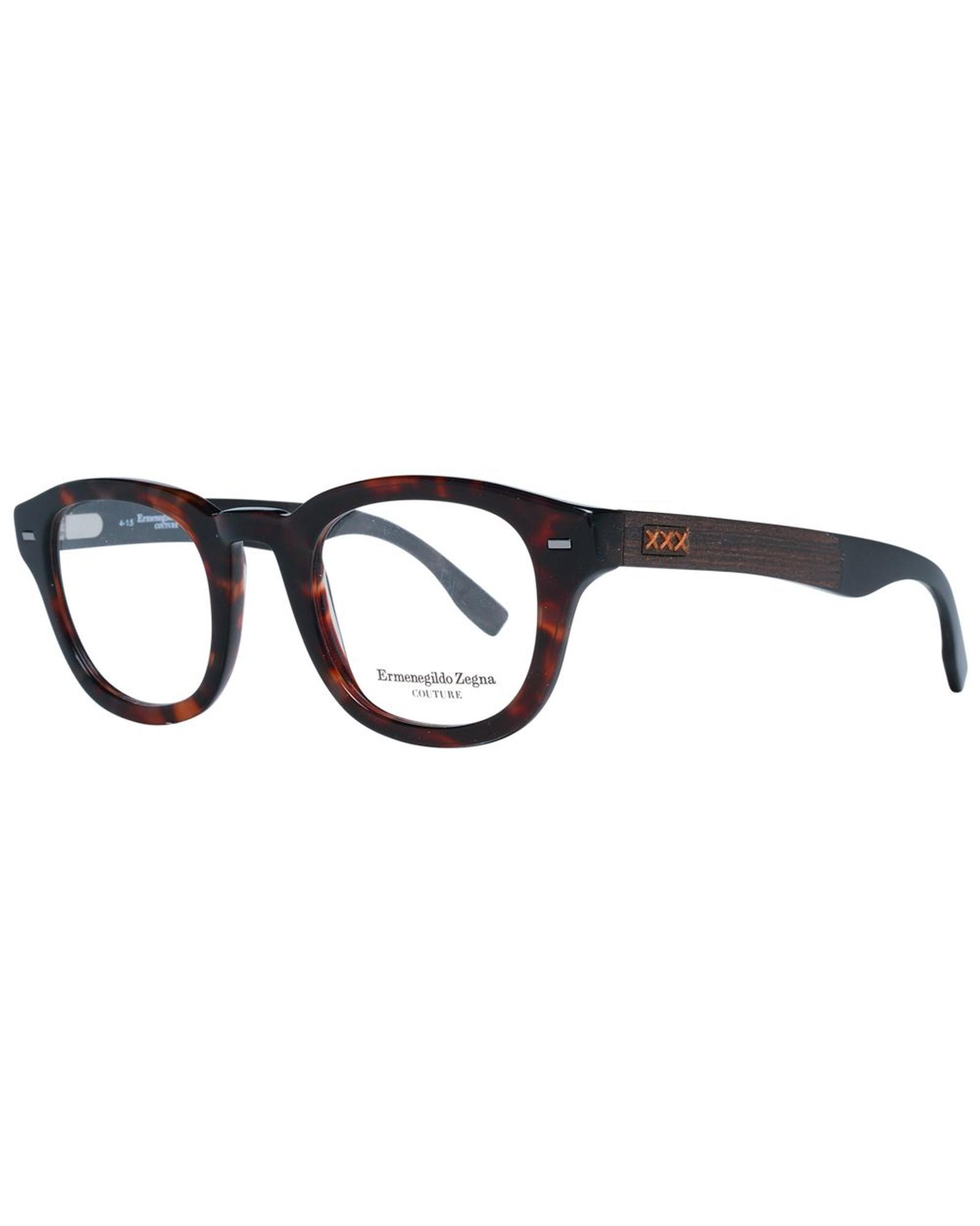 V539-ER-1038897-202506161930-00 Ermenegildo Zegna Men's Brown Optical Frames - One Size - Image 1