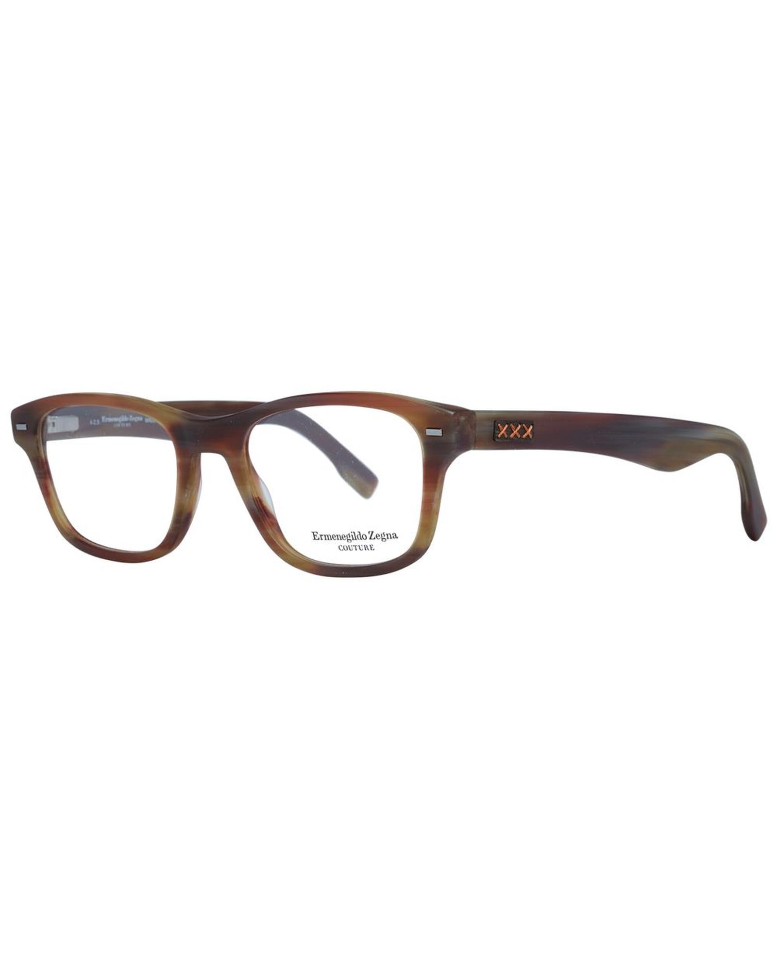 V539-ER-1038914-202506161942-00 Ermenegildo Zegna Men's Brown Optical Frames - One Size - Image 1