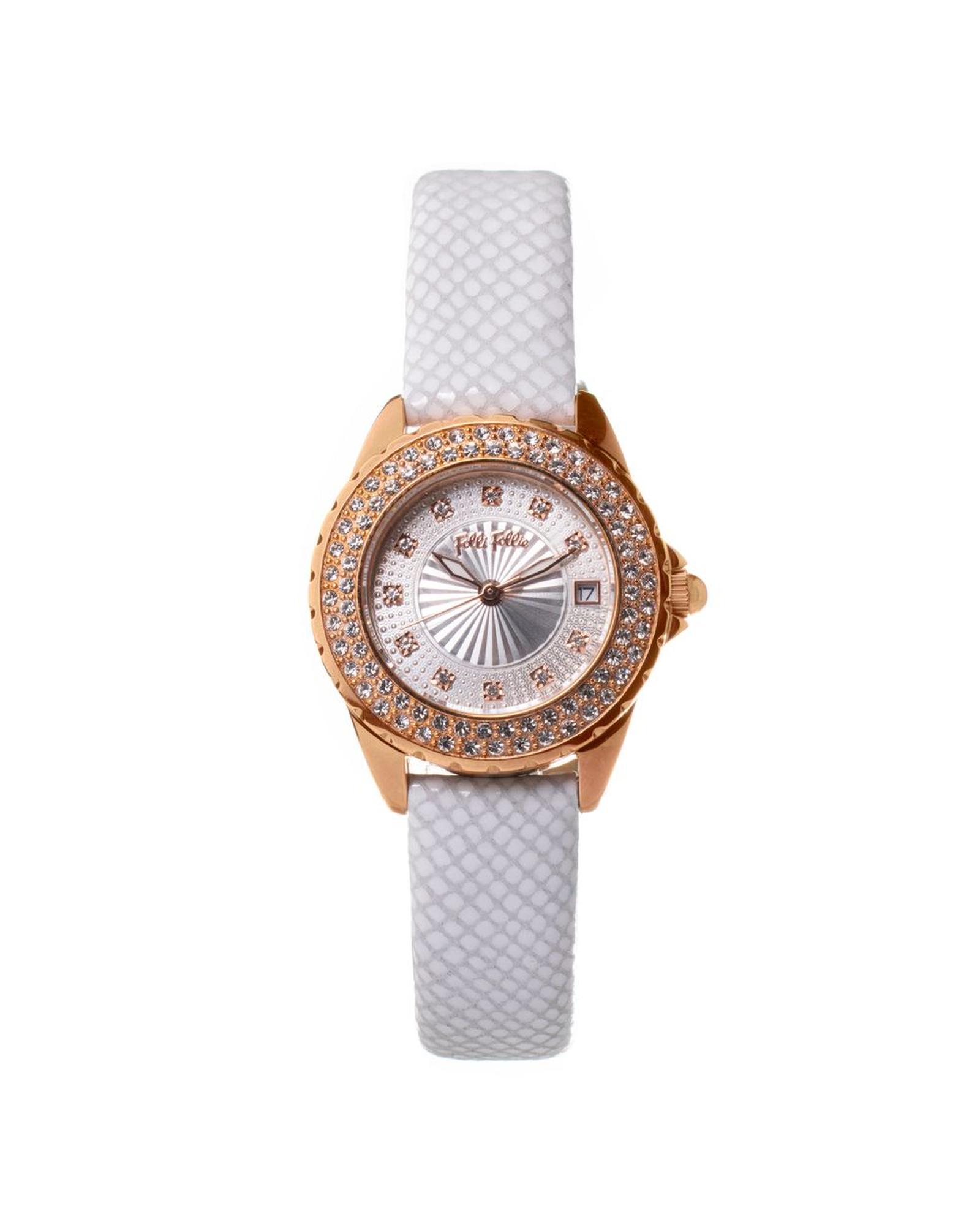 V539-FFWF1B006STAC-202506170045-00 Folli Follie Women's White Leather Watch - One Size - Image 1