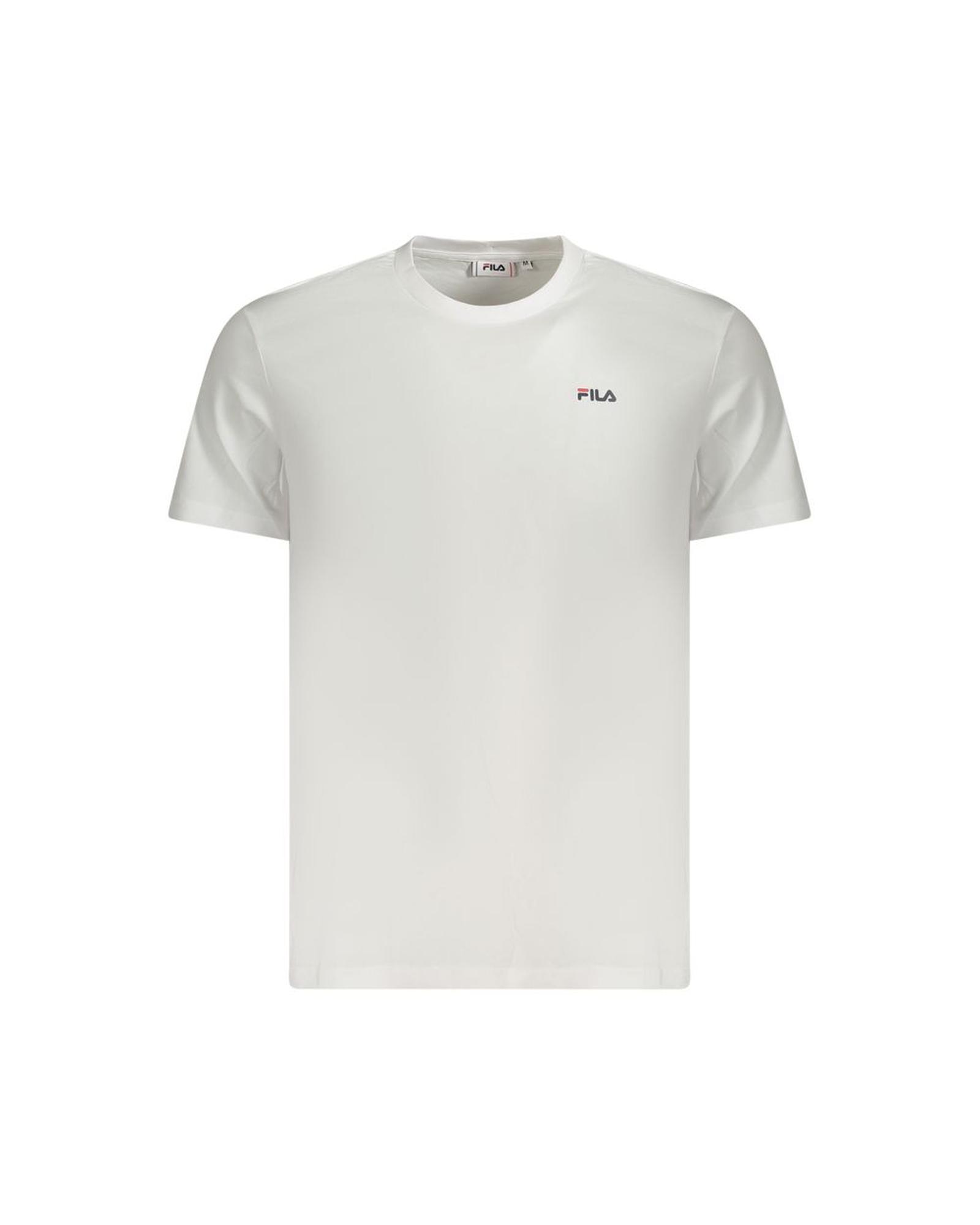 V539-FI-35399-XL-202506162231-00 Fila Men's White Cotton T-Shirt - XL - Image 1