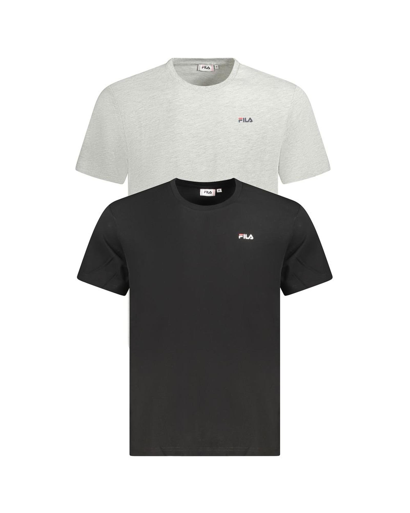 V539-FI-35400-XXL-202506162232-00 Fila Men's Black Cotton T-Shirt - 2XL - Image 1