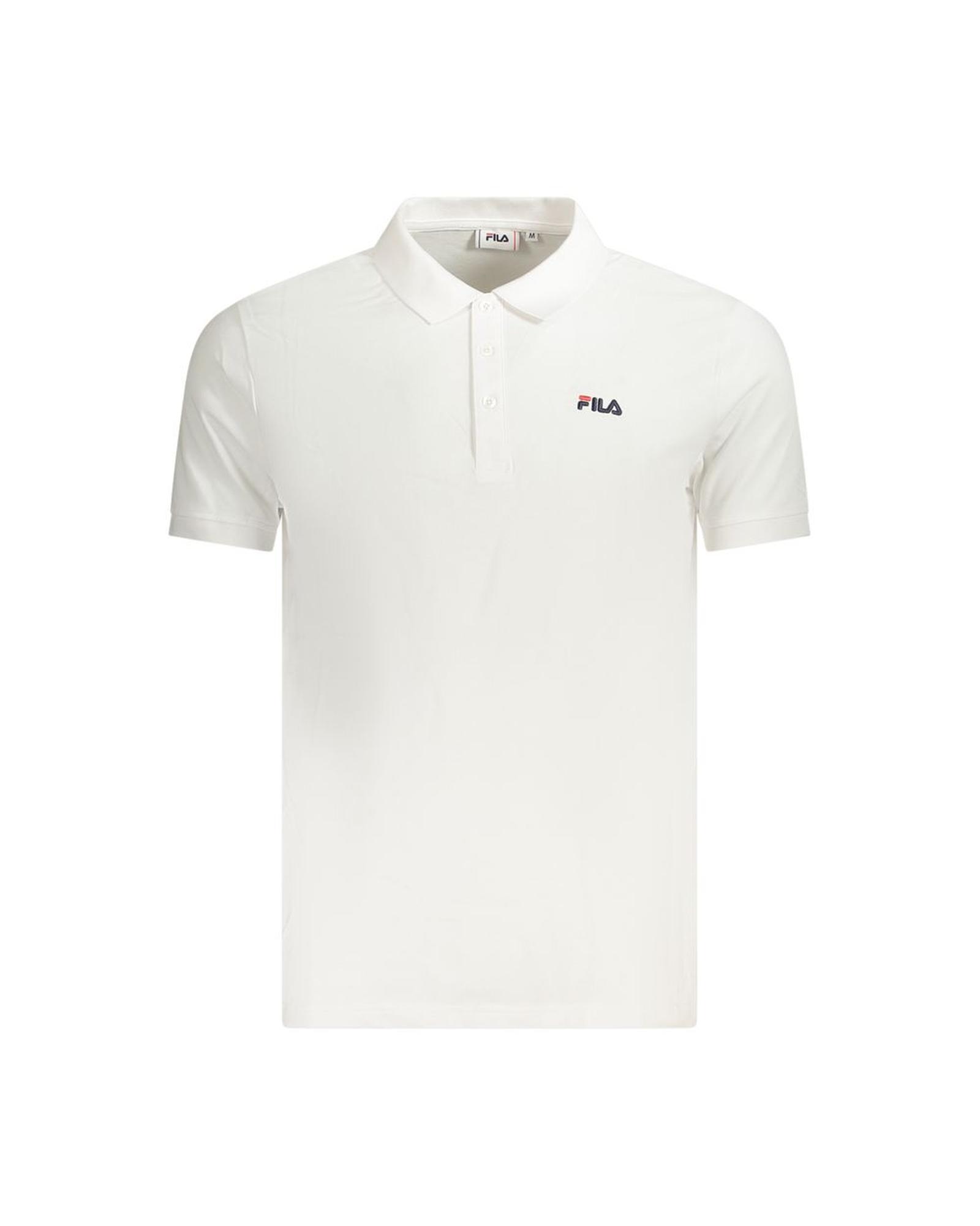 V539-FI-35404-S-202506162240-00 Fila Men's White Cotton Polo Shirt - S - Image 1
