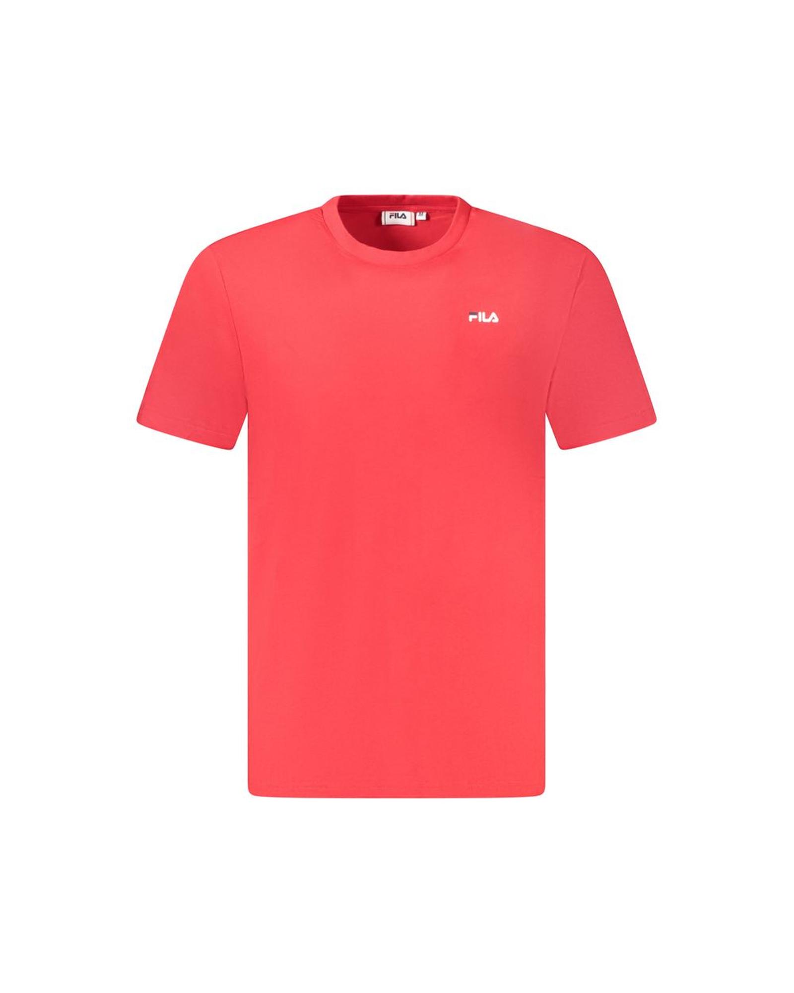 V539-FI-35521-L-202506162253-00 Fila Men's Red Cotton T-Shirt - L - Image 1